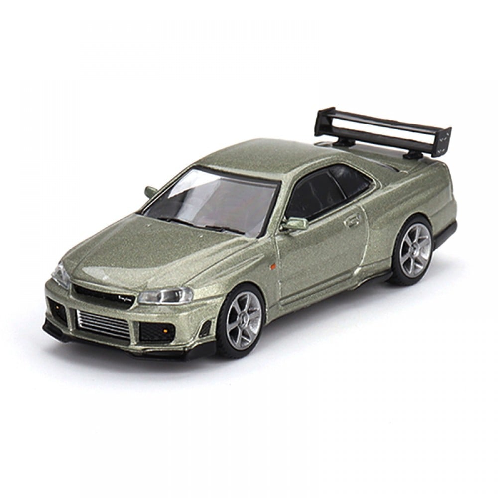 Mini GT 1:64 Diecast - Nissan Skyline GT-R (R34) Tommykaira R-z, Millenium Jade - 697-R