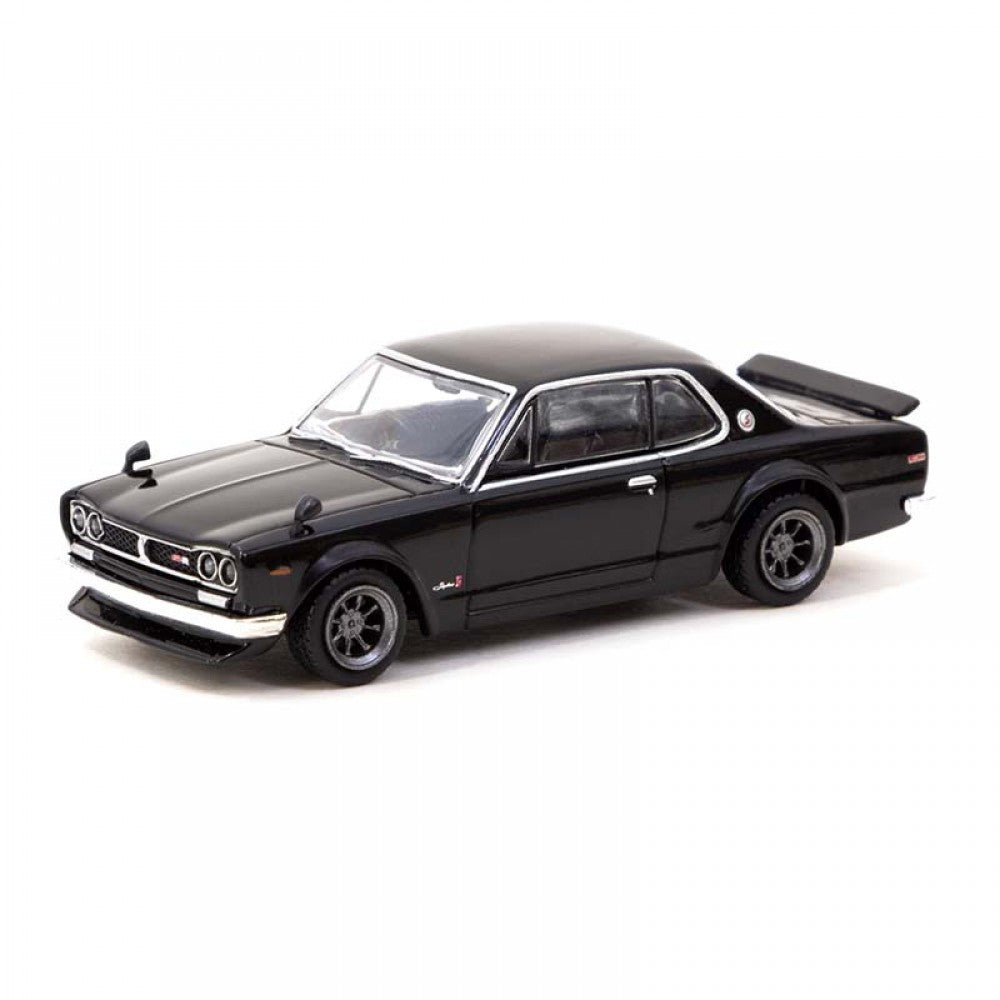 TARMAC WORKS 1:64 Scale Diecast, Nissan Skyline 2000GT-R (KPGC10), Black - T64G-043-BL