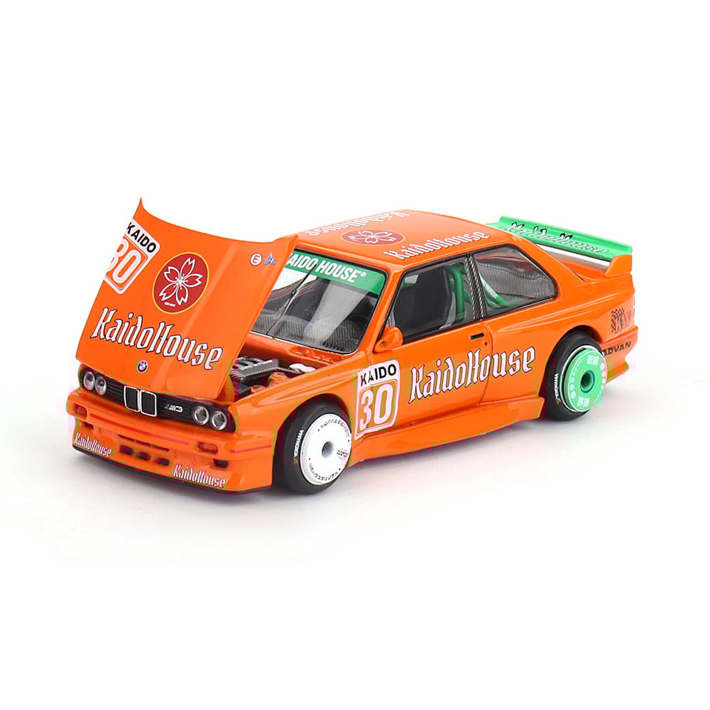 Mini GT 1:64 Kaido House - 1989 BMW M3 (E30) KAIDOHAUS V1, Orange - KHMG177