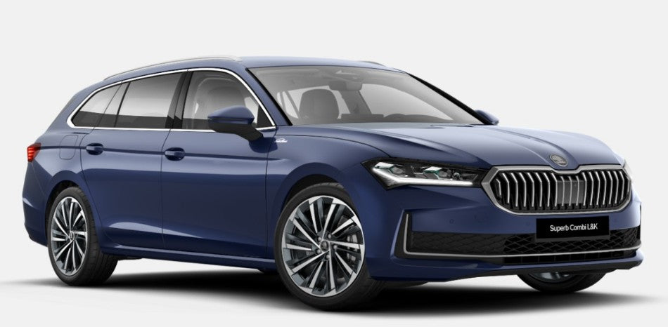 SOLIDO 1:18 Scale - 2024 Skoda Superb Combi L&K 130 Edition, Cobalt Blue 2024 - S1811501