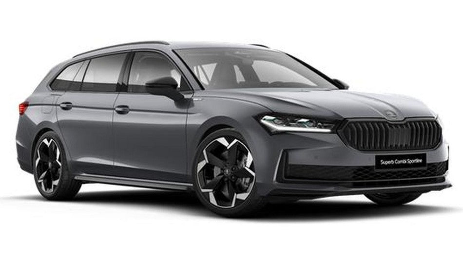 SOLIDO 1:18 Scale - 2024 Skoda Superb Estate Sportline, Pebble Silver - S1811502