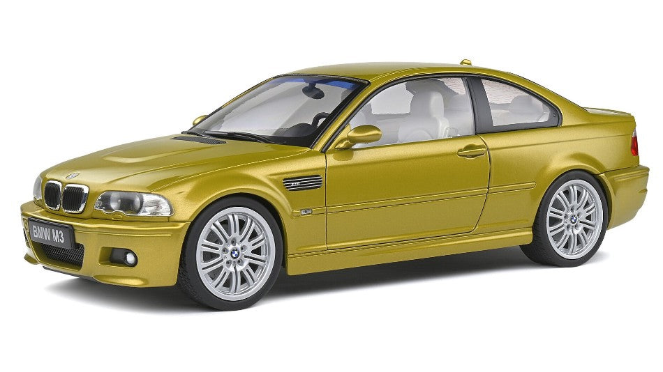 SOLIDO 1:43 Scale - 2000 BMW 3 Series M3 (E46) Coupe, Phoenix Yellow - S4318602