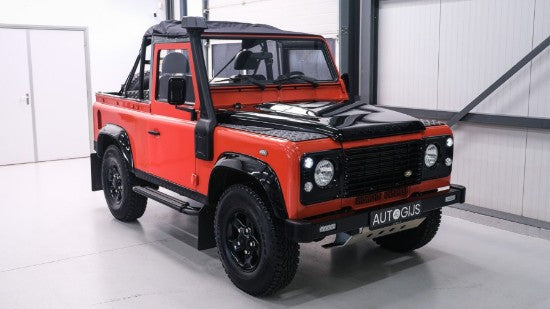 SOLIDO 1:18 Scale - 2016 Land Rover Defender 90 Convertible, Orange - S1813502