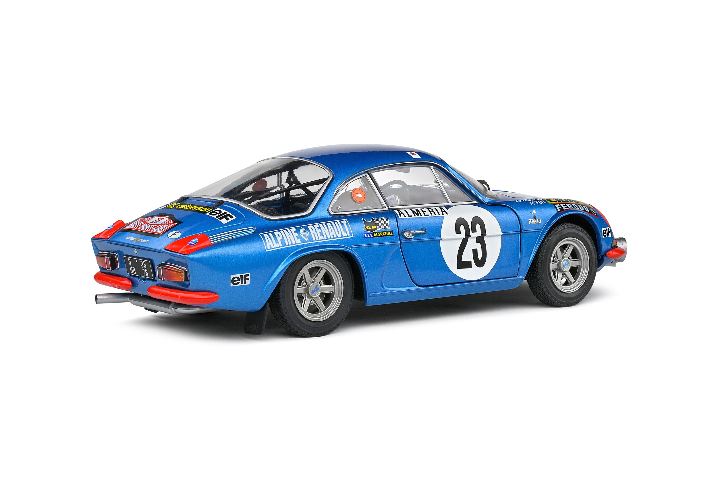 SOLIDO 1:18 Scale Diecast - Alpine A110 1600S 1972 Rallye Monte-Carlo - Nicolas/ Vial #23 - S1804208