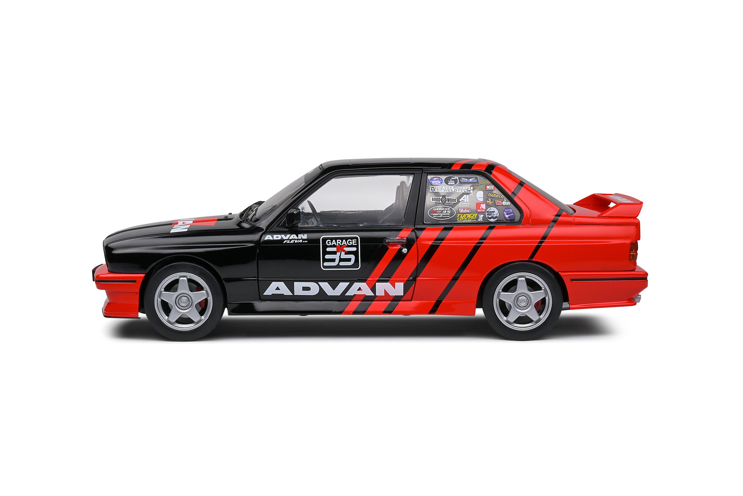 SOLIDO 1:18 Scale Diecast Model, 1801521 1990 BMW E30 M3 ADVAN #35 Streetfighter