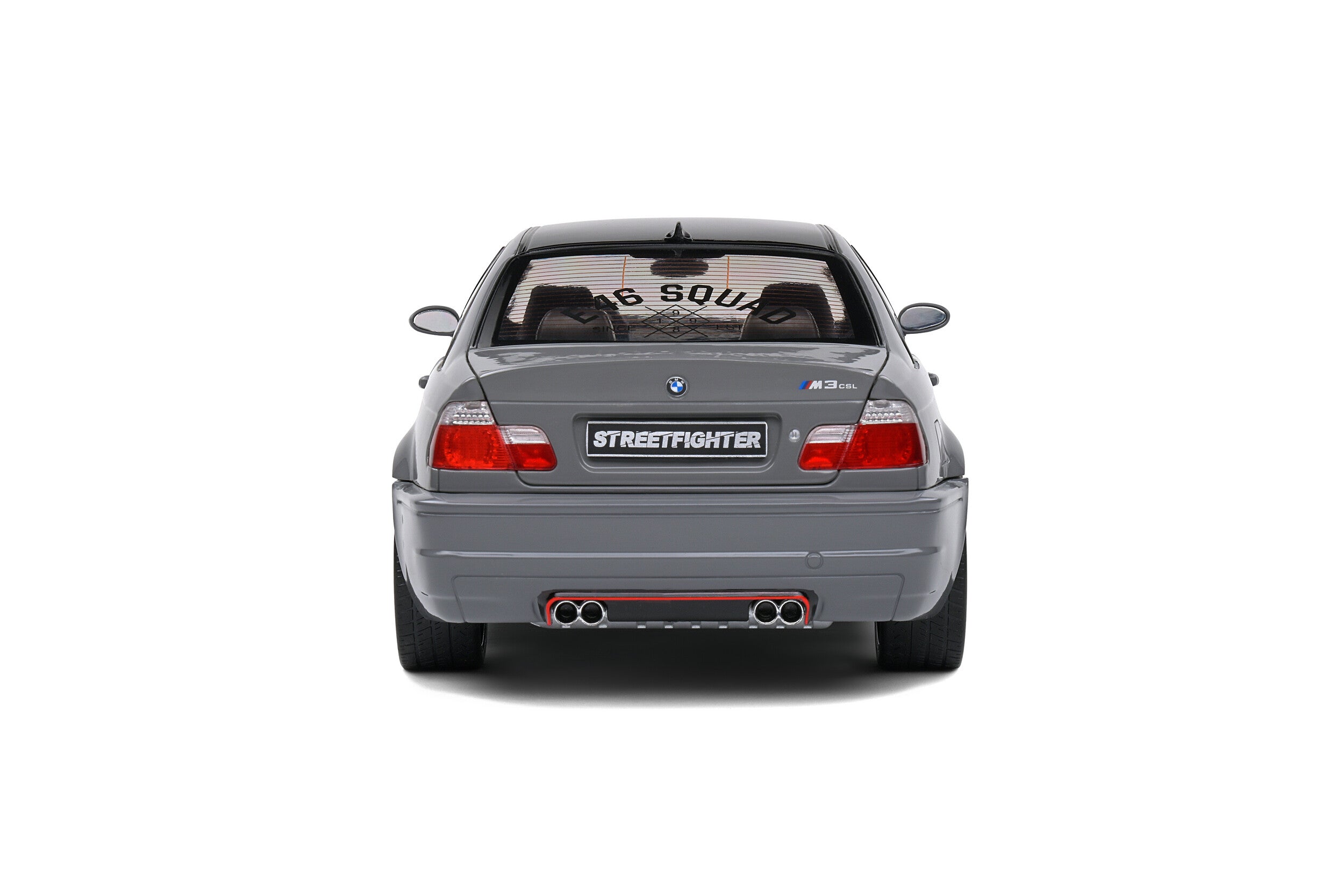 SOLIDO 1:18 Scale Diecast Model, BMW E46 M3 Coupe in Streetfighter Grey - 1806508