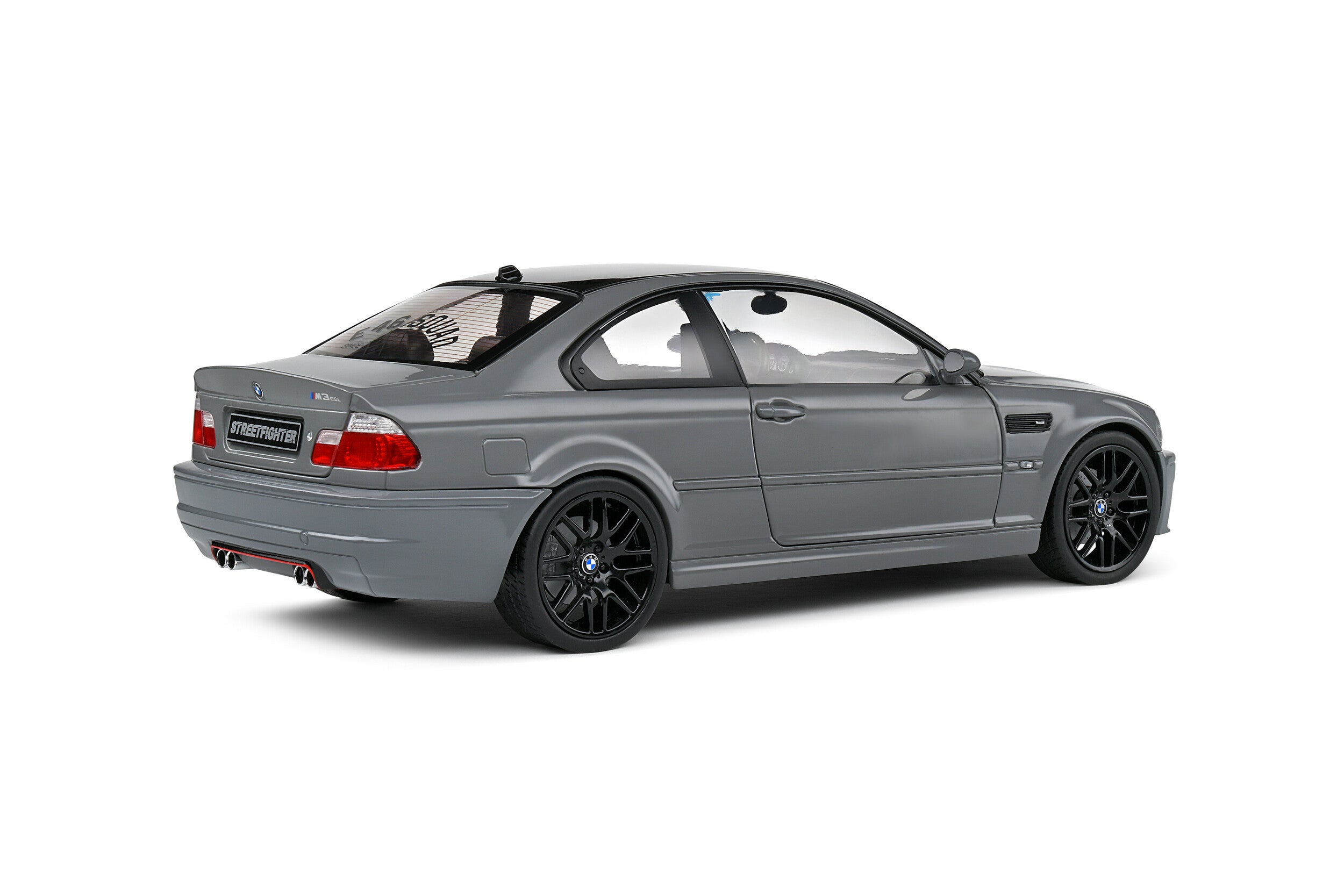 SOLIDO 1:18 Scale Diecast Model, BMW E46 M3 Coupe in Streetfighter Grey - 1806508