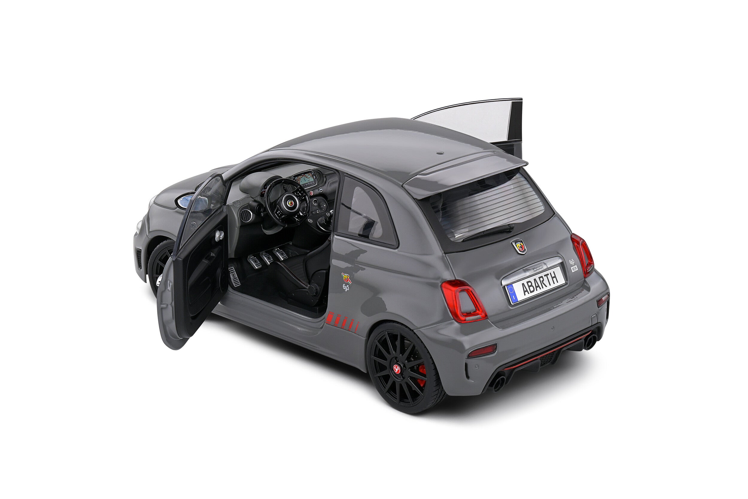 Solido 1:18 Diecast - Fiat 695 ABARTH SOLIDO XSR Edition Yamaha , Grey - S1811302
