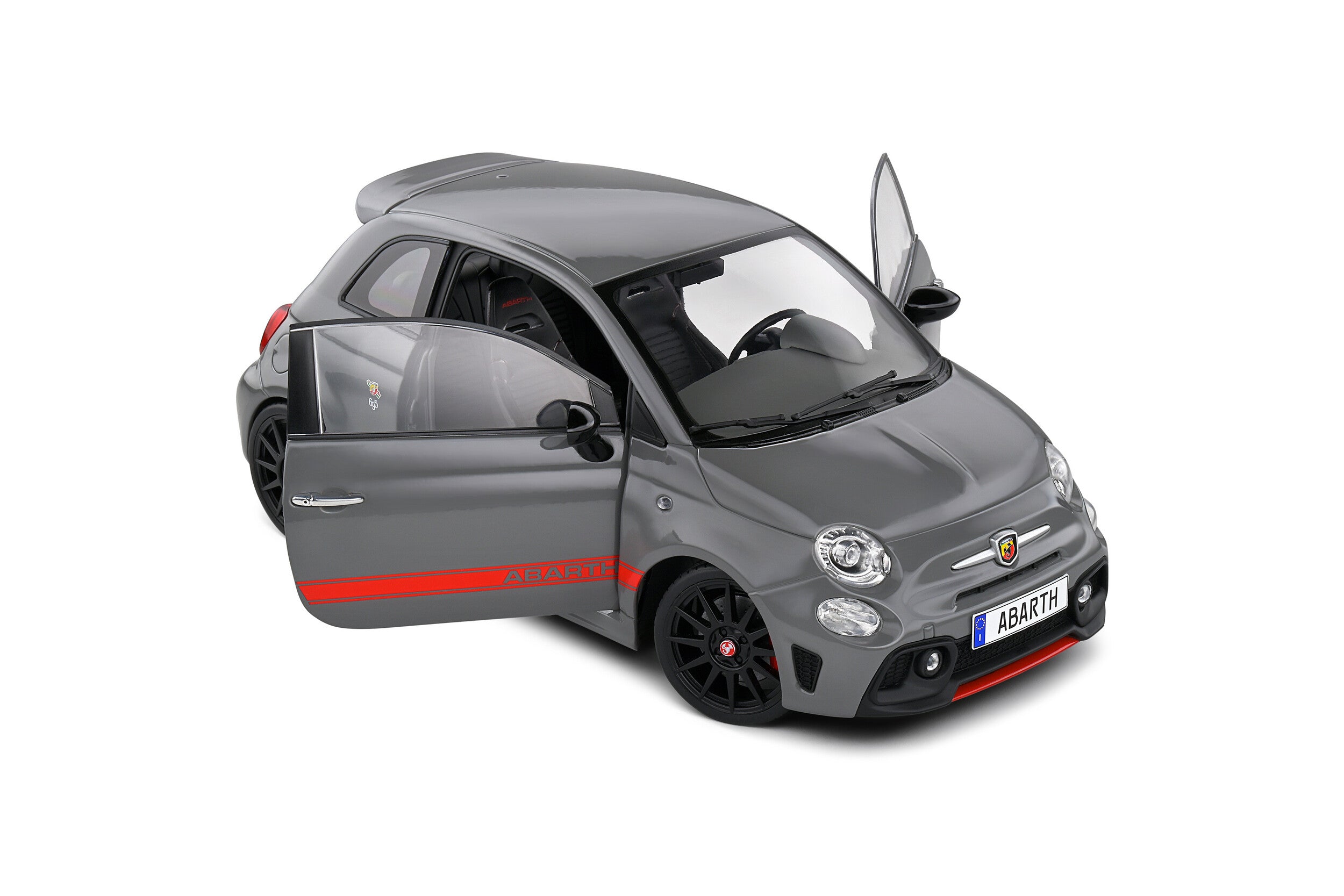 Solido 1:18 Diecast - Fiat 695 ABARTH SOLIDO XSR Edition Yamaha , Grey - S1811302