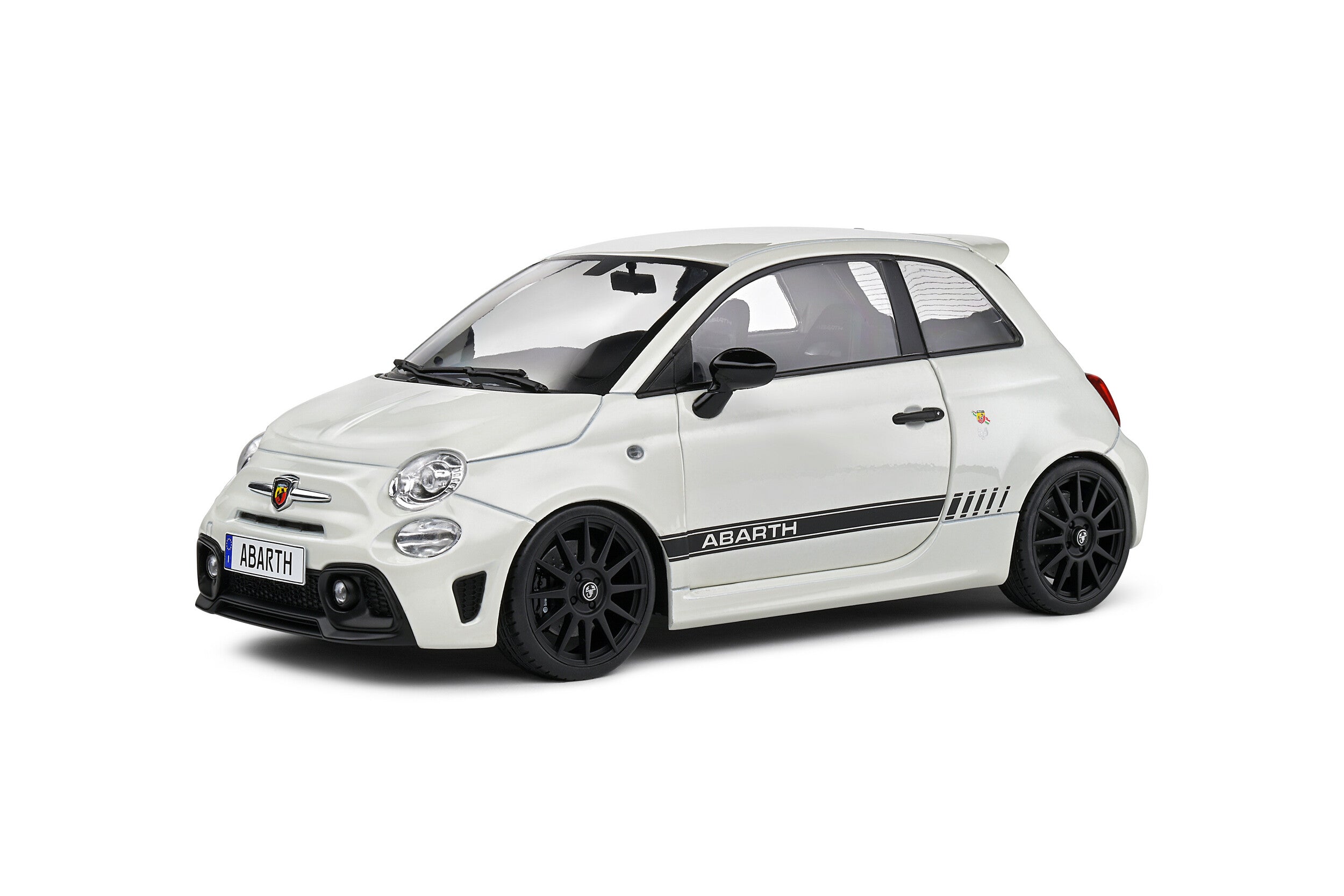 Solido 1:18 Diecast - Fiat F595 ABARTH, Ghiaccio White - S1811301