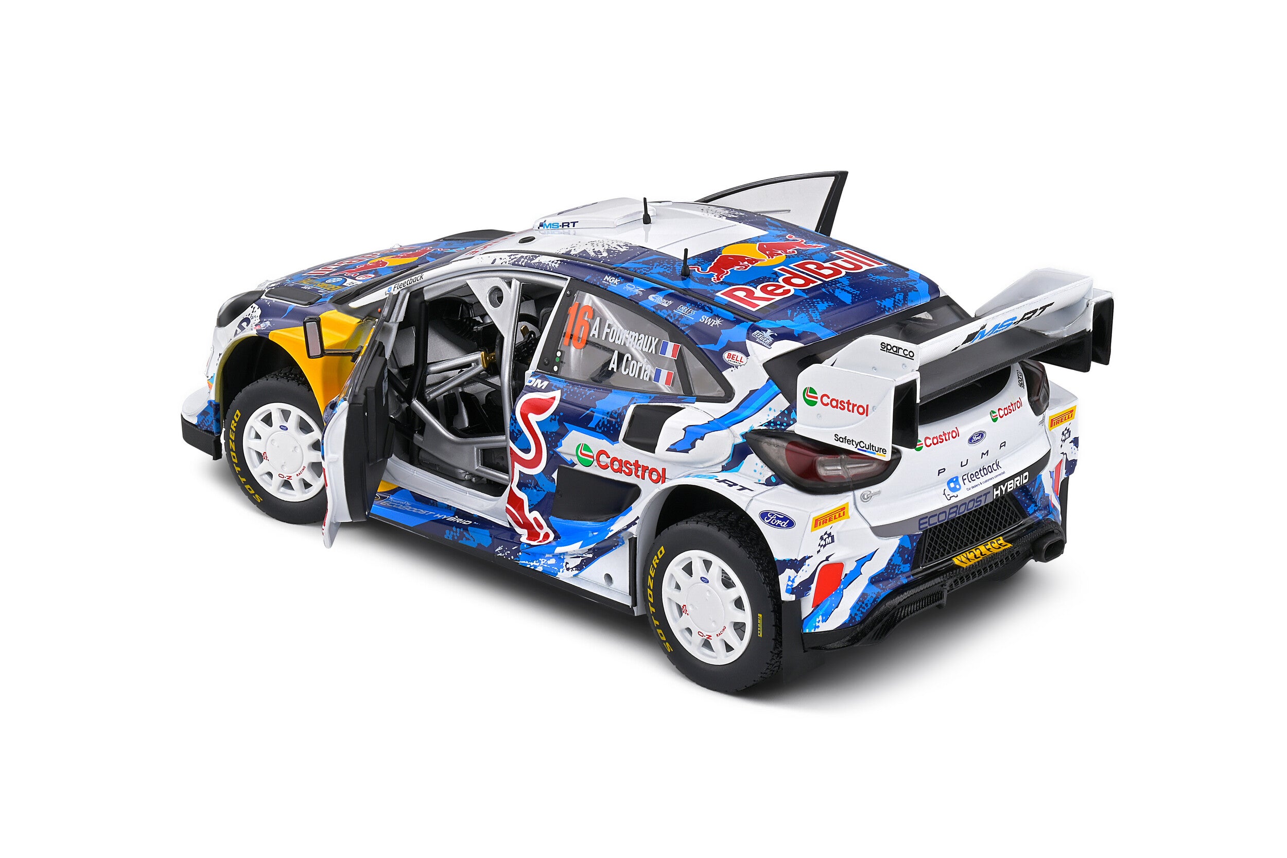 SOLIDO 1:18 Scale - Ford Puma Rally 1 White #16 Fourmaux Coria Rally Sweden 2024 - 1809504