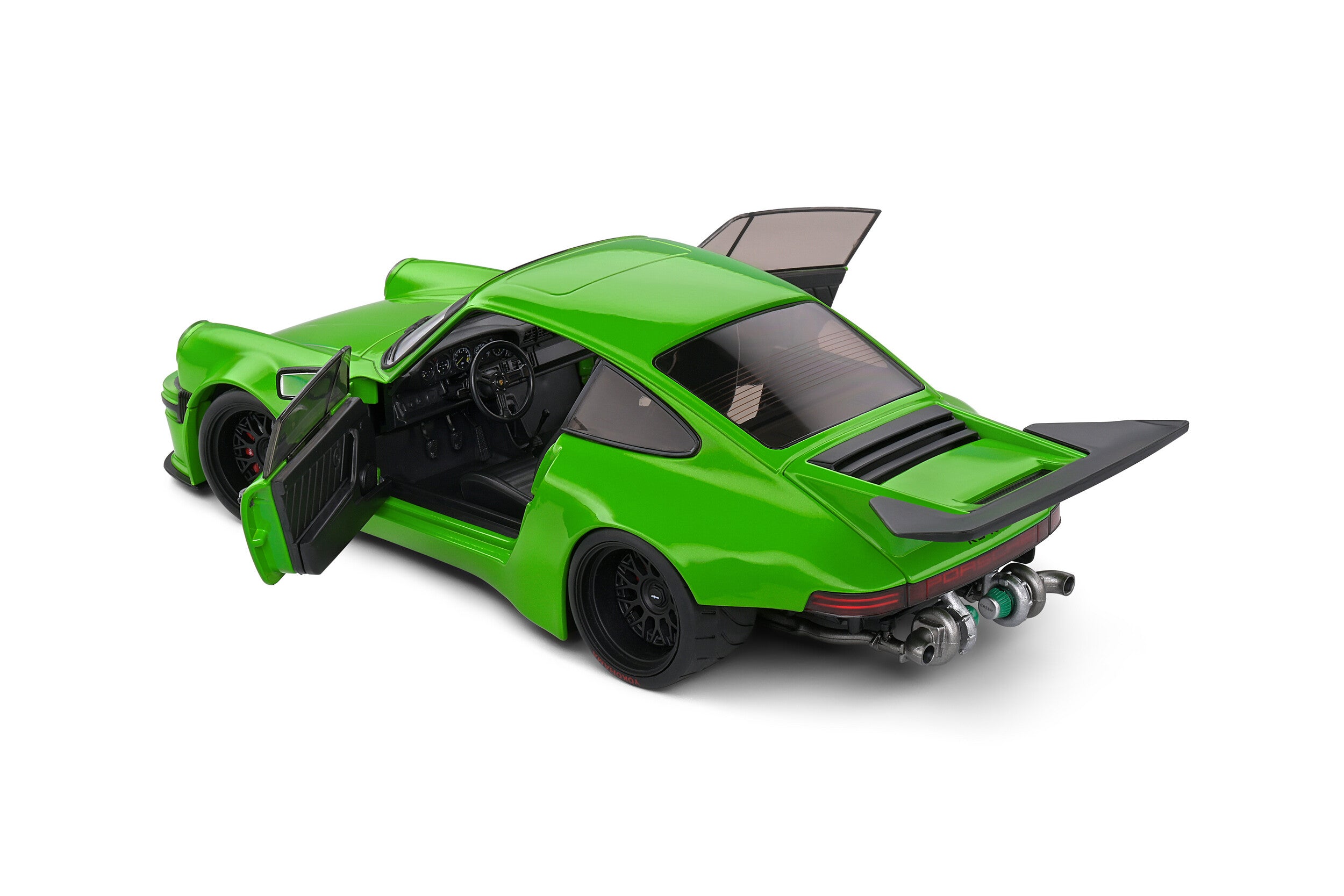 SOLIDO 1:18 Scale Diecast Model, 2022 Porsche 911 (930) 3.0L KS-R Coupe - Green - S1810502