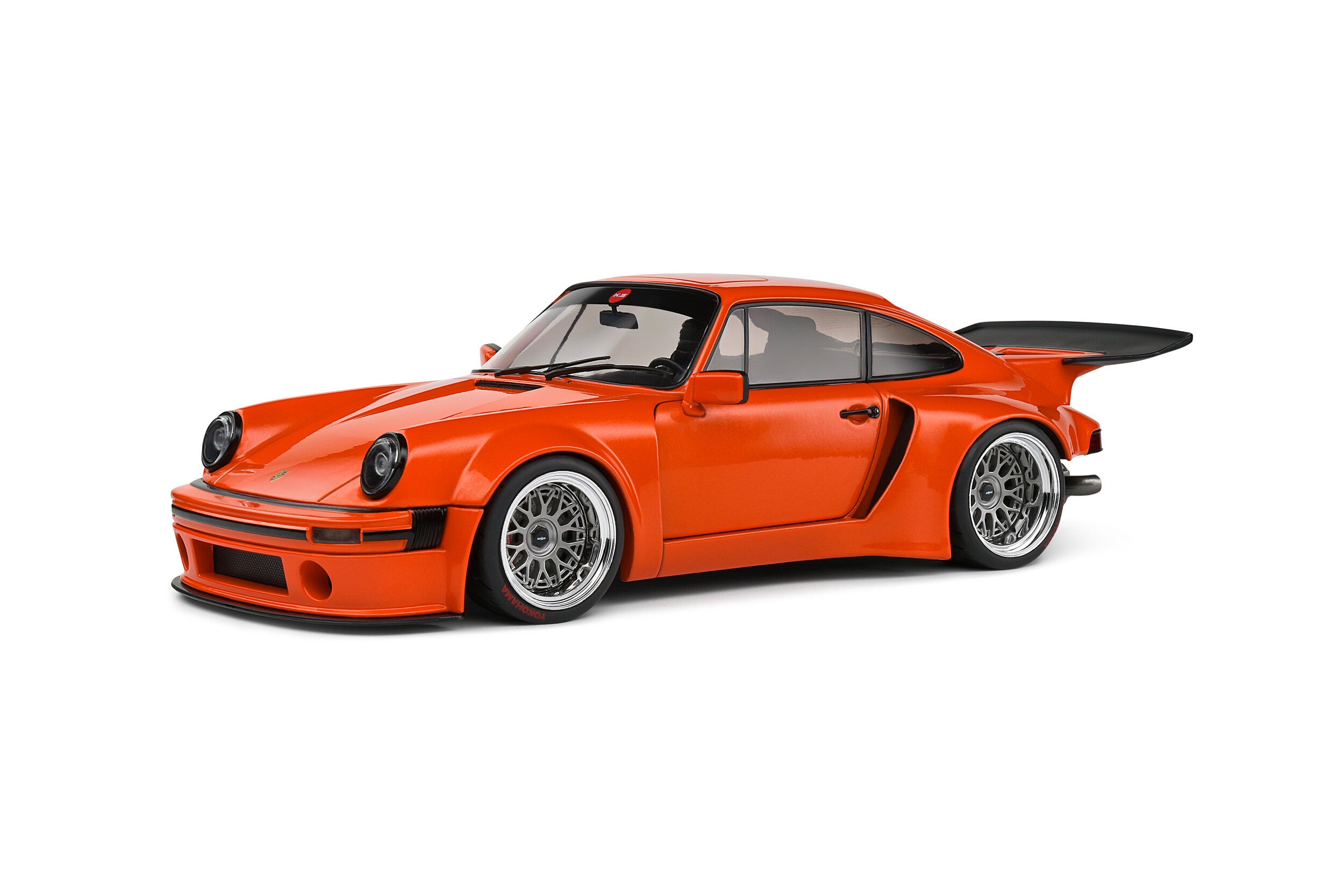 SOLIDO 1:18 Scale Diecast Model, 2022 Porsche 911 (930) 3.0L KS-R Coupe - Orange - S1807501