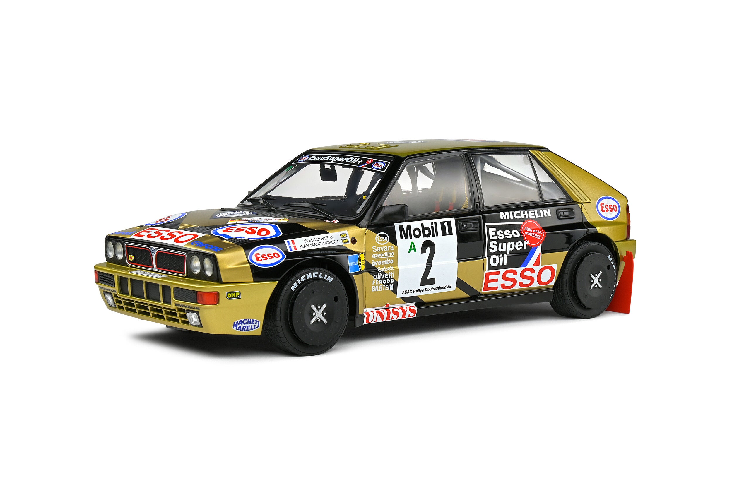 SOLIDO 1:18 Scale Diecast Model Car, Lancia Delta HF Integrale Adac Rallye Deutschland 1989