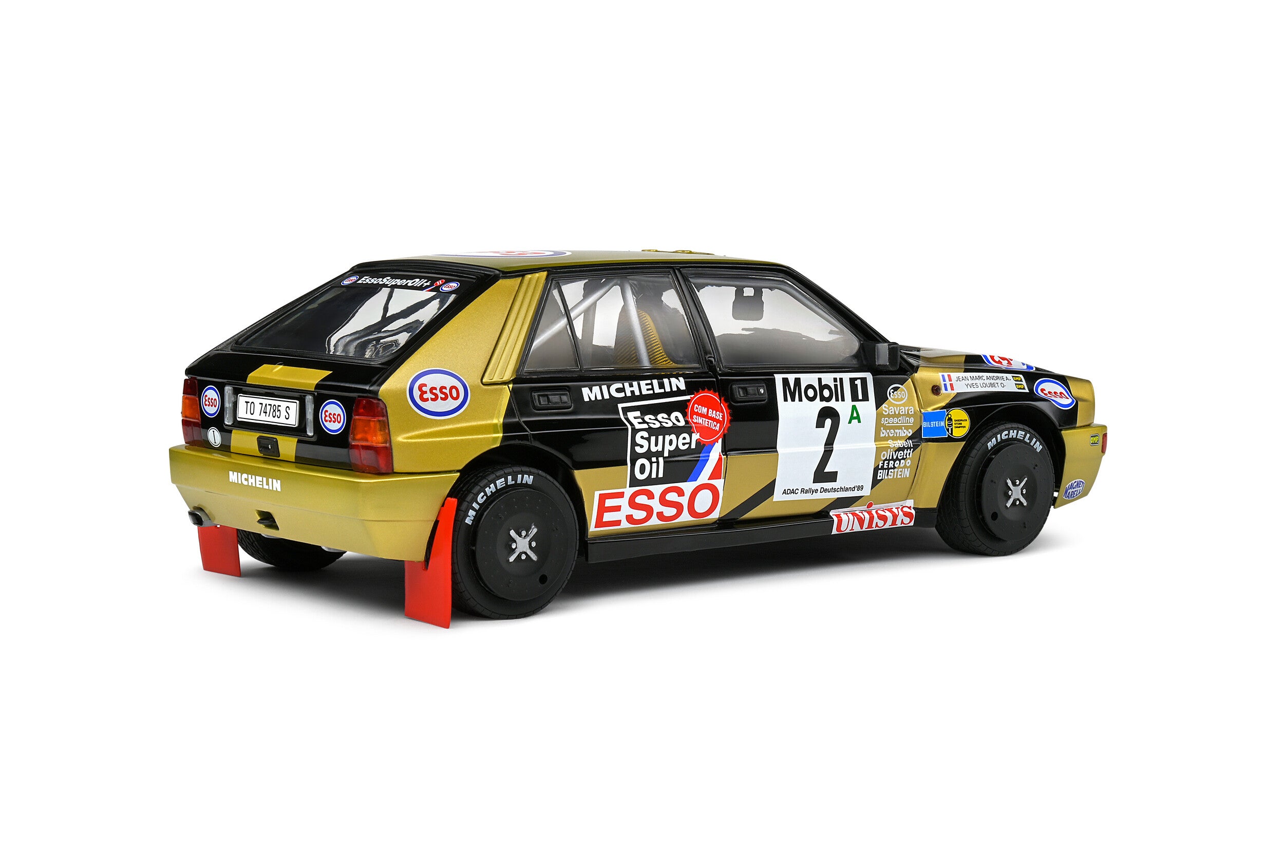 SOLIDO 1:18 Scale Diecast Model Car, Lancia Delta HF Integrale Adac Rallye Deutschland 1989