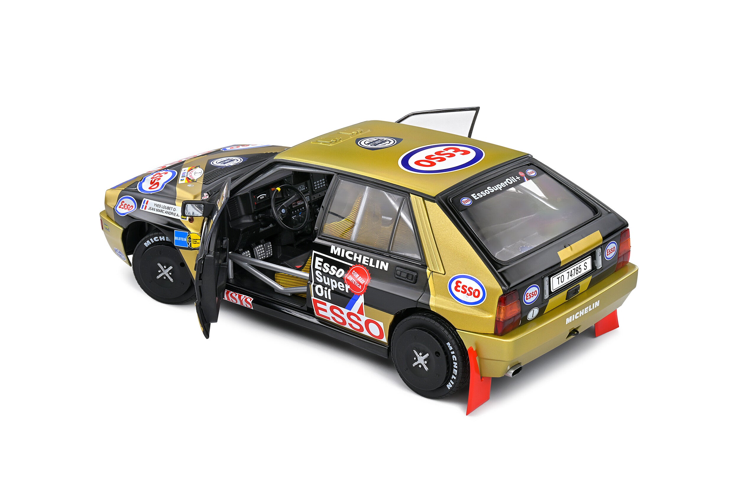 SOLIDO 1:18 Scale Diecast Model Car, Lancia Delta HF Integrale Adac Rallye Deutschland 1989
