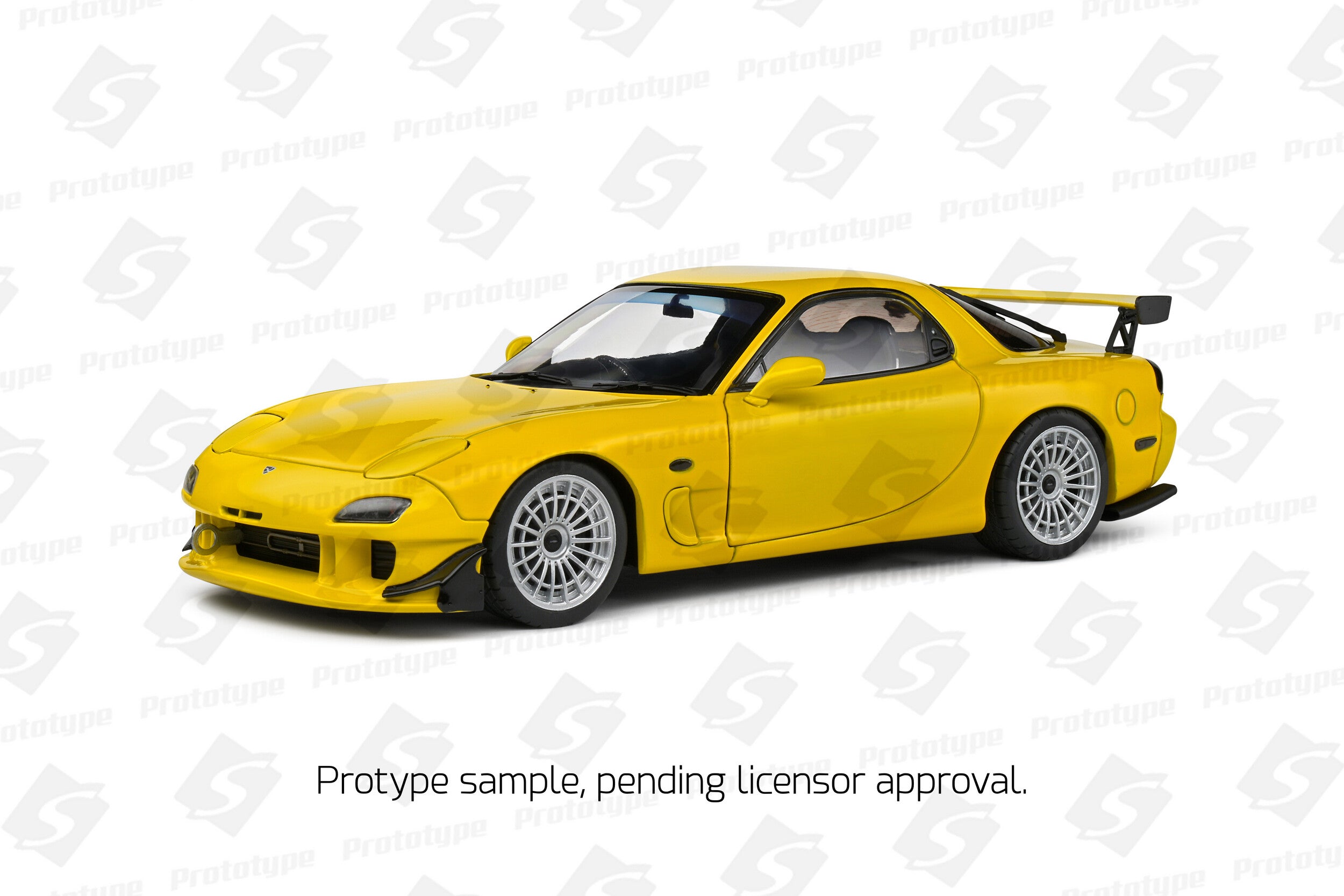 SOLIDO 1:18 Scale Diecast - 1994 Mazda RX7 FD3RS Streetfighters, Yellow - S1810603