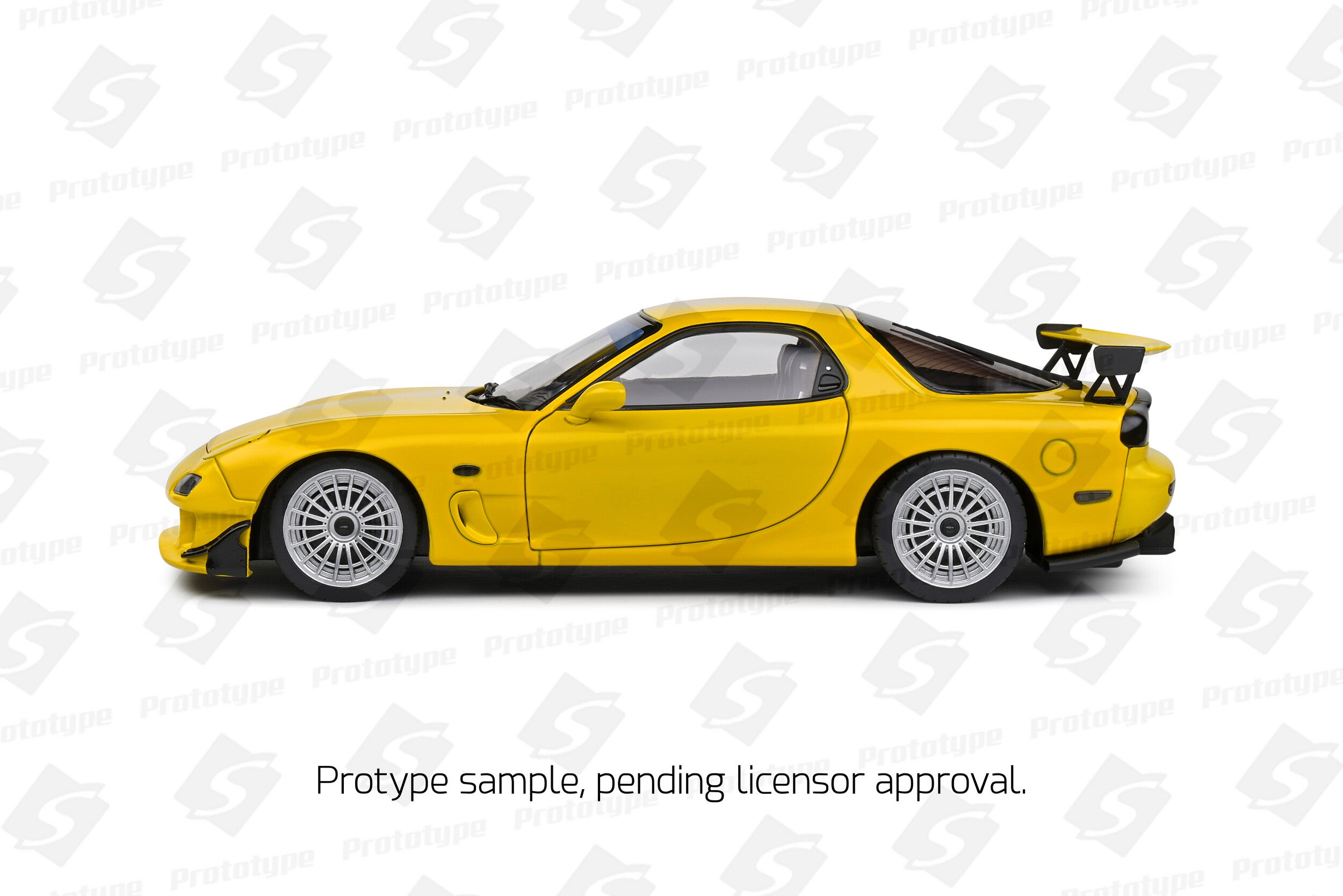 SOLIDO 1:18 Scale Diecast - 1994 Mazda RX7 FD3RS Streetfighters, Yellow - S1810603