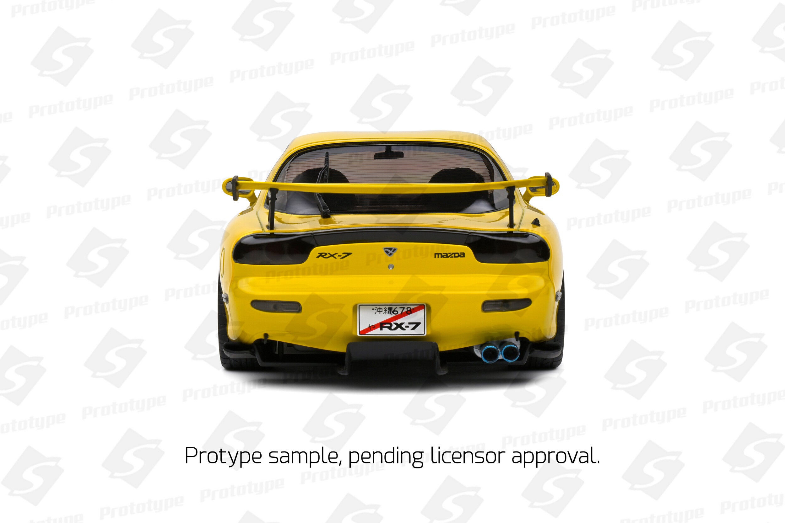 SOLIDO 1:18 Scale Diecast - 1994 Mazda RX7 FD3RS Streetfighters, Yellow - S1810603
