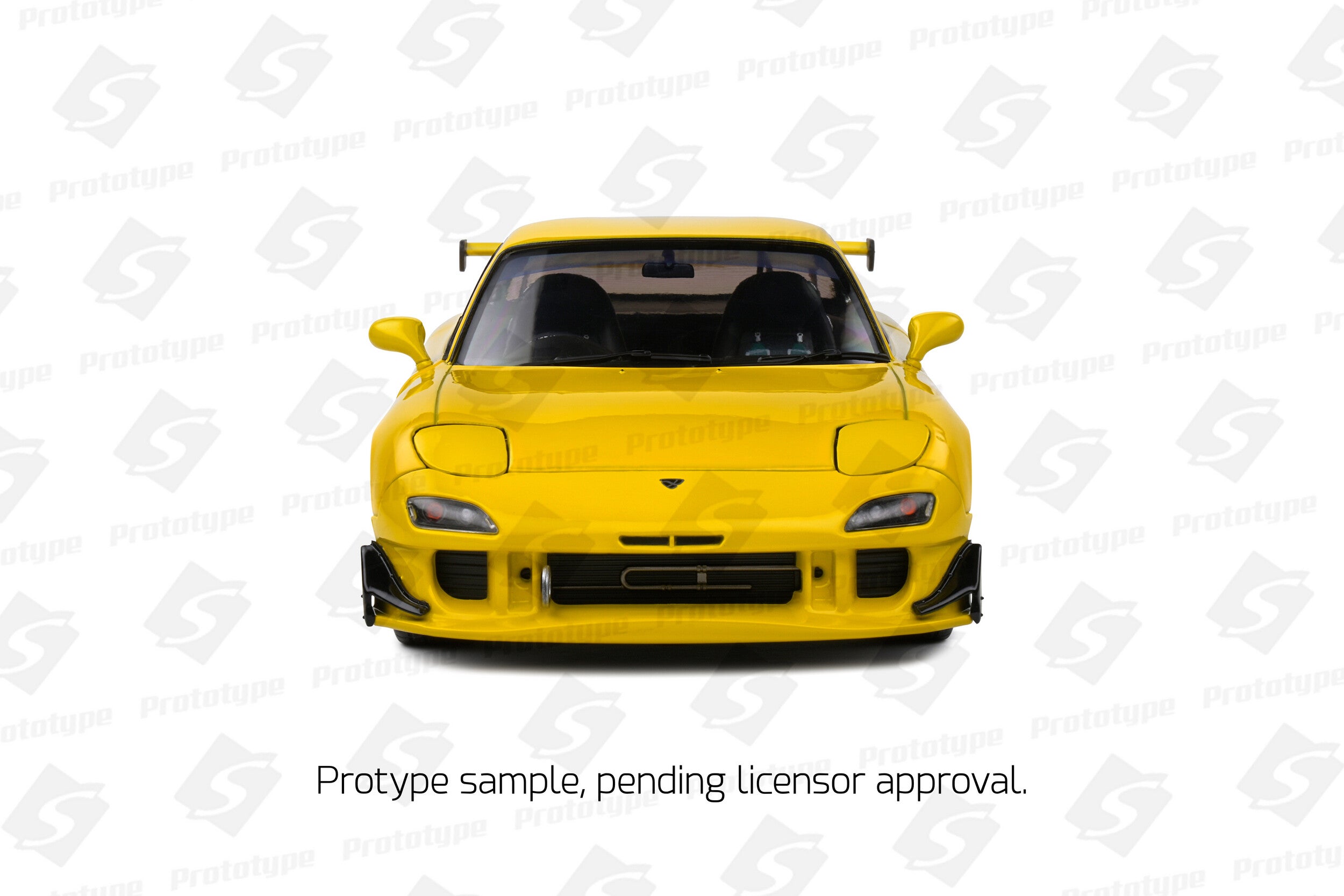 SOLIDO 1:18 Scale Diecast - 1994 Mazda RX7 FD3RS Streetfighters, Yellow - S1810603
