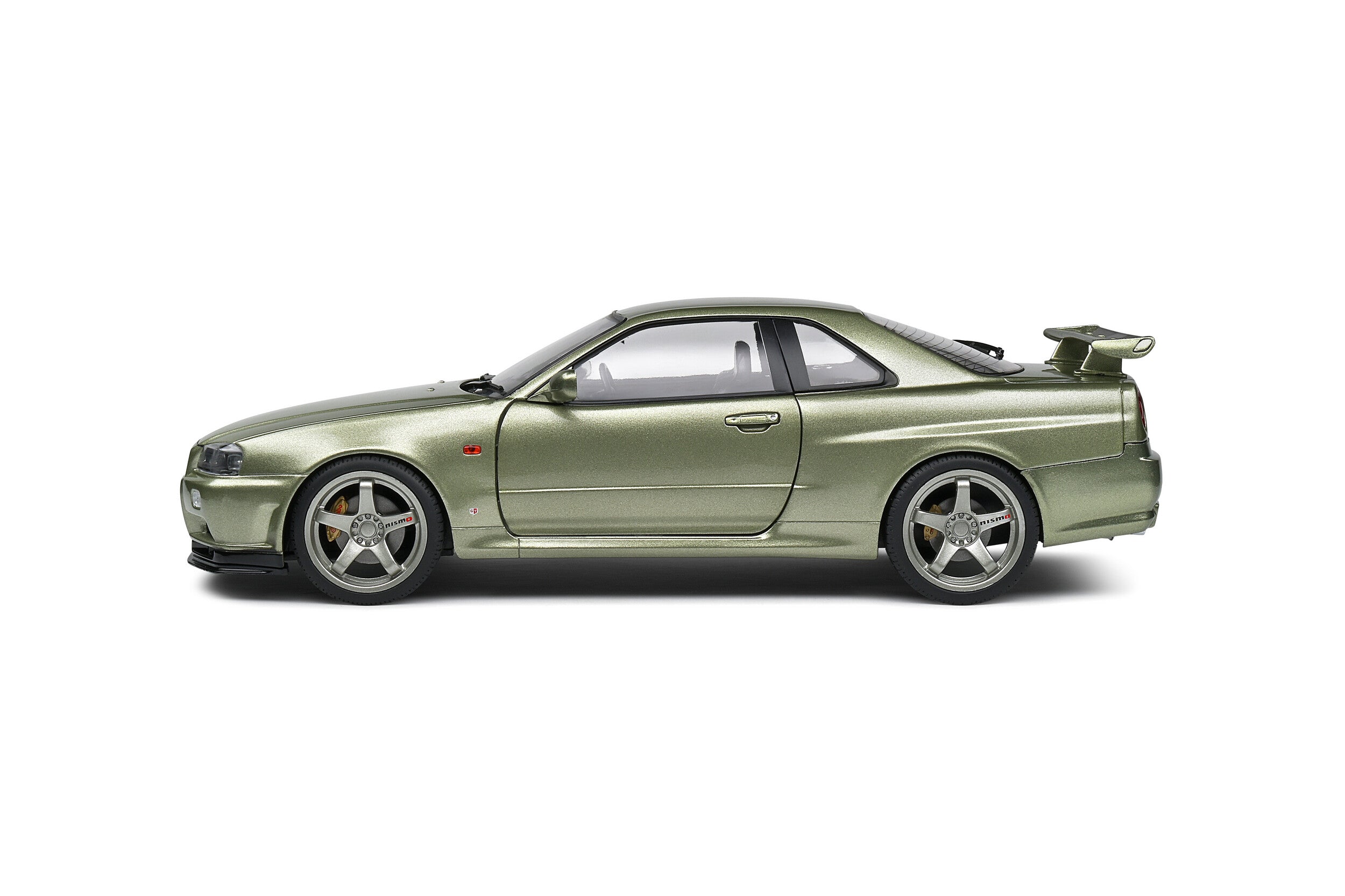 SOLIDO 1:18 Scale Diecast Model Car, Nissan Skyline GT-R (R34) in Metallic Green
