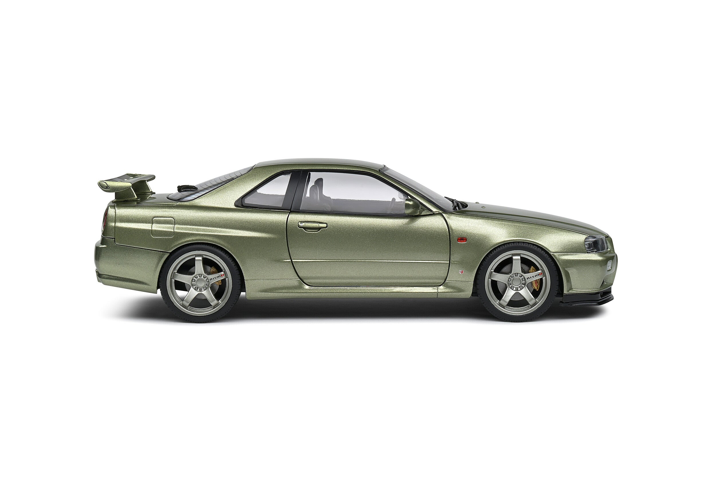 SOLIDO 1:18 Scale Diecast Model Car, Nissan Skyline GT-R (R34) in Metallic Green
