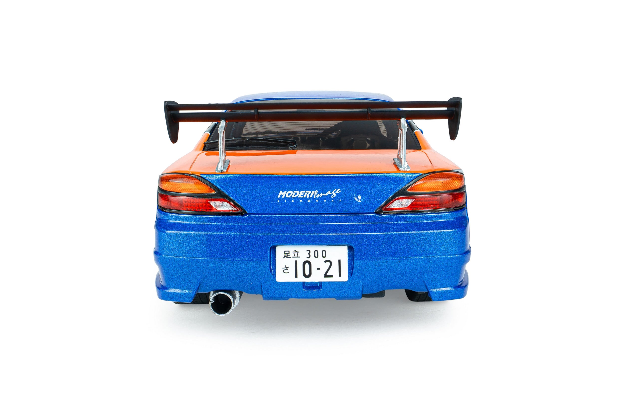 Solido Diecast - 1:18 HAN'S NISSAN SILVIA (S15) SPEC-S MONA LISA 1999 - FAST & FURIOUS III TOKYO DRIFT - BLUE/ORANGE - S1812205A