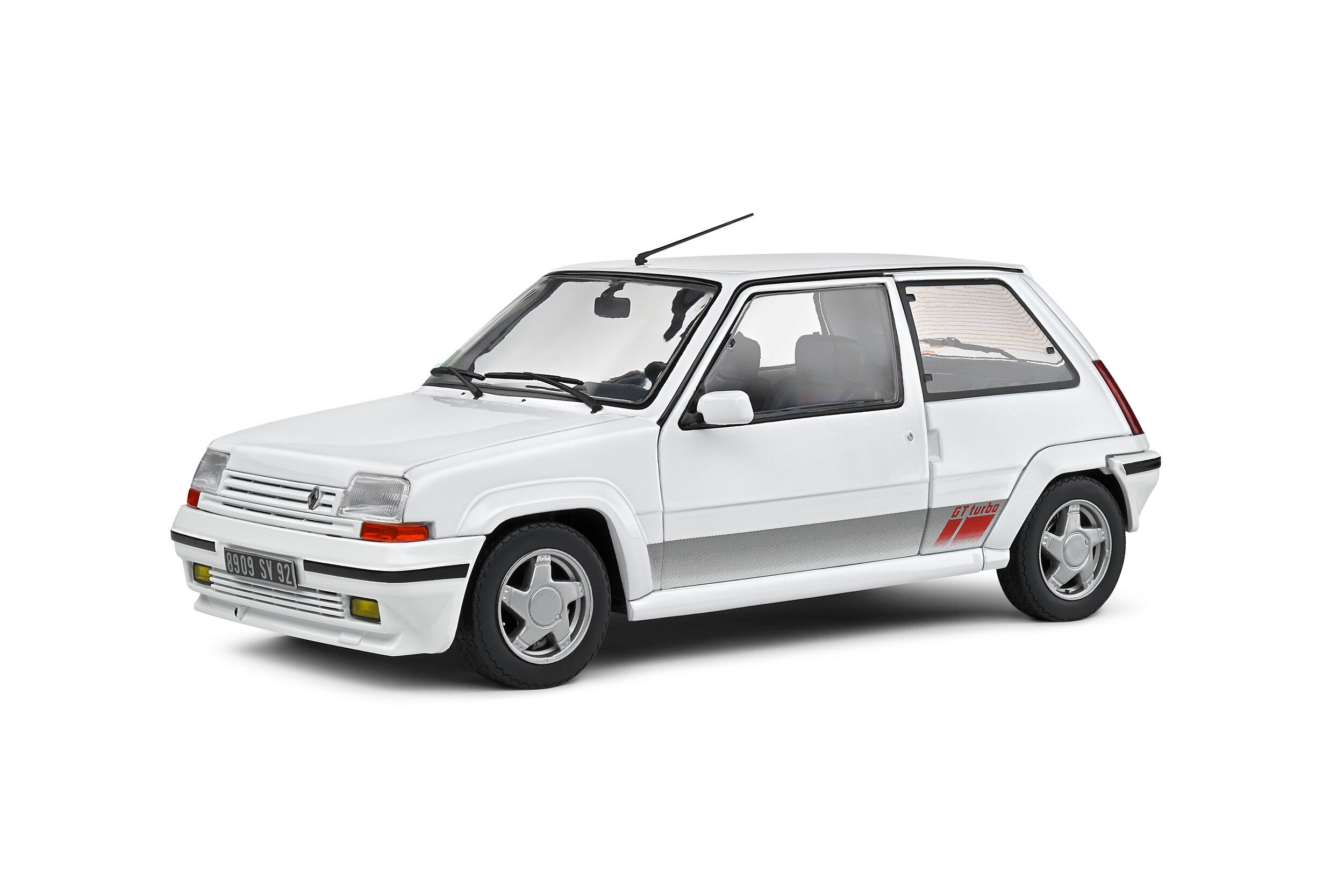 SOLIDO 1:18 Scale Diecast - 1989 Renault 5 GT Turbo Mk2 in White - S1810002