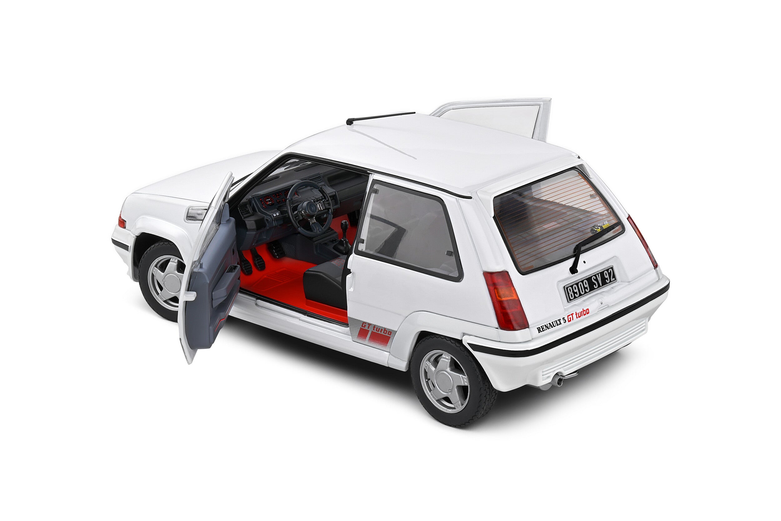 SOLIDO 1:18 Scale Diecast - 1989 Renault 5 GT Turbo Mk2 in White - S1810002
