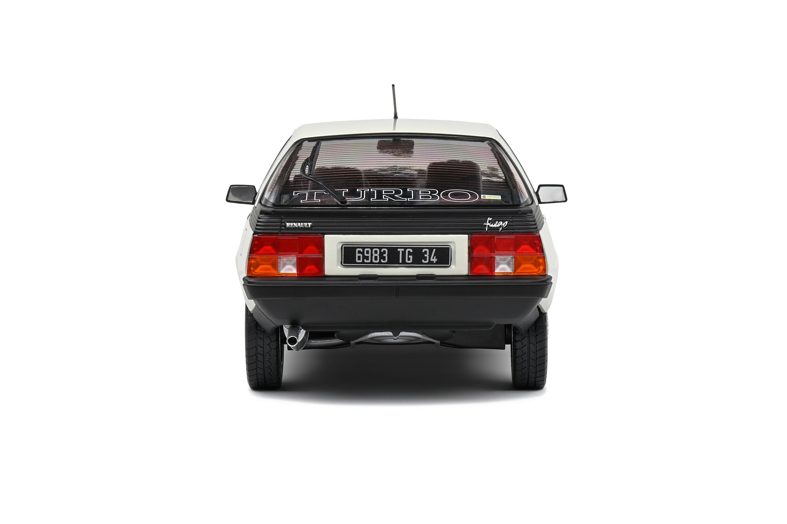 SOLIDO 1:18 Scale Diecast - 1985 Renault Fuego Turbo Blanc Panda - S1806405