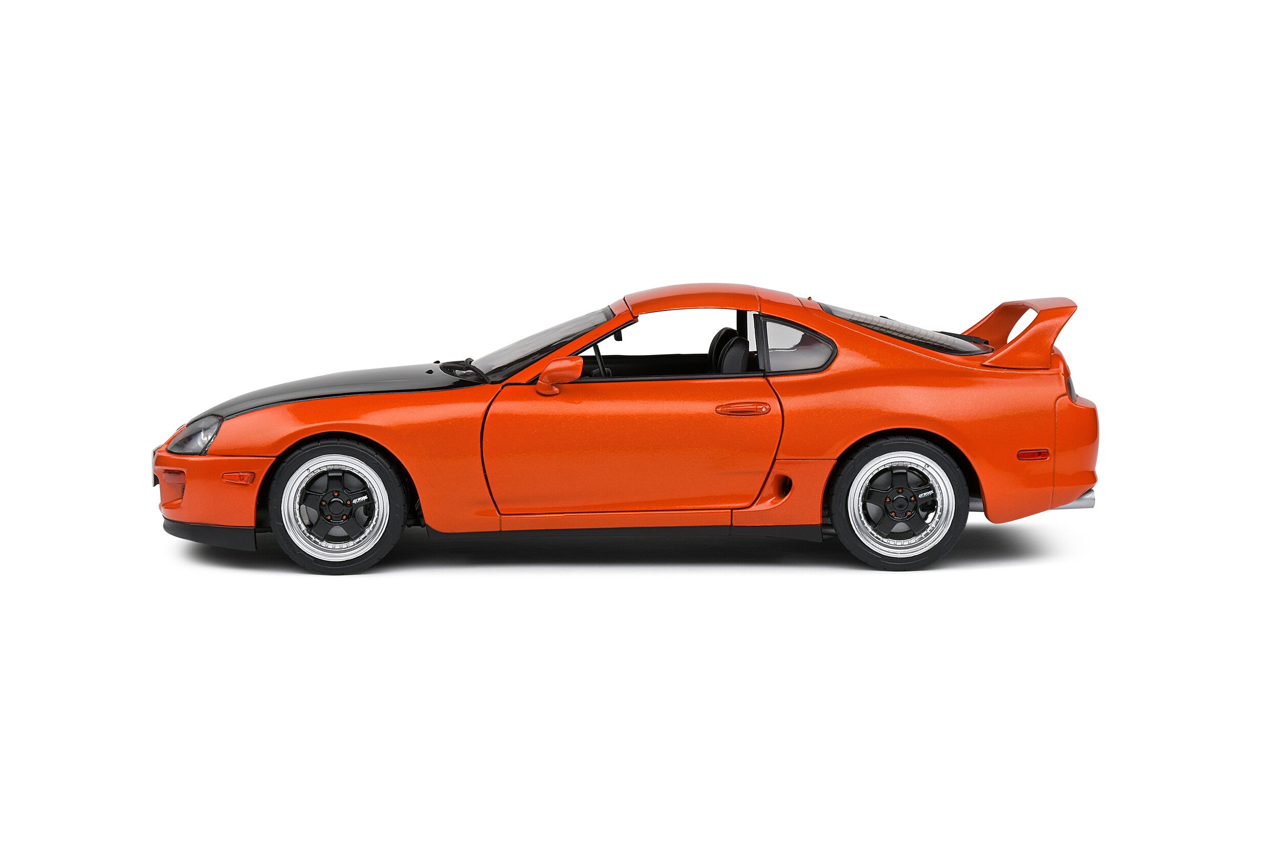 SOLIDO 1:18 Scale Diecast Model Car, 1993 Toyota Supra MK4 (A80) Streetfighter Orange