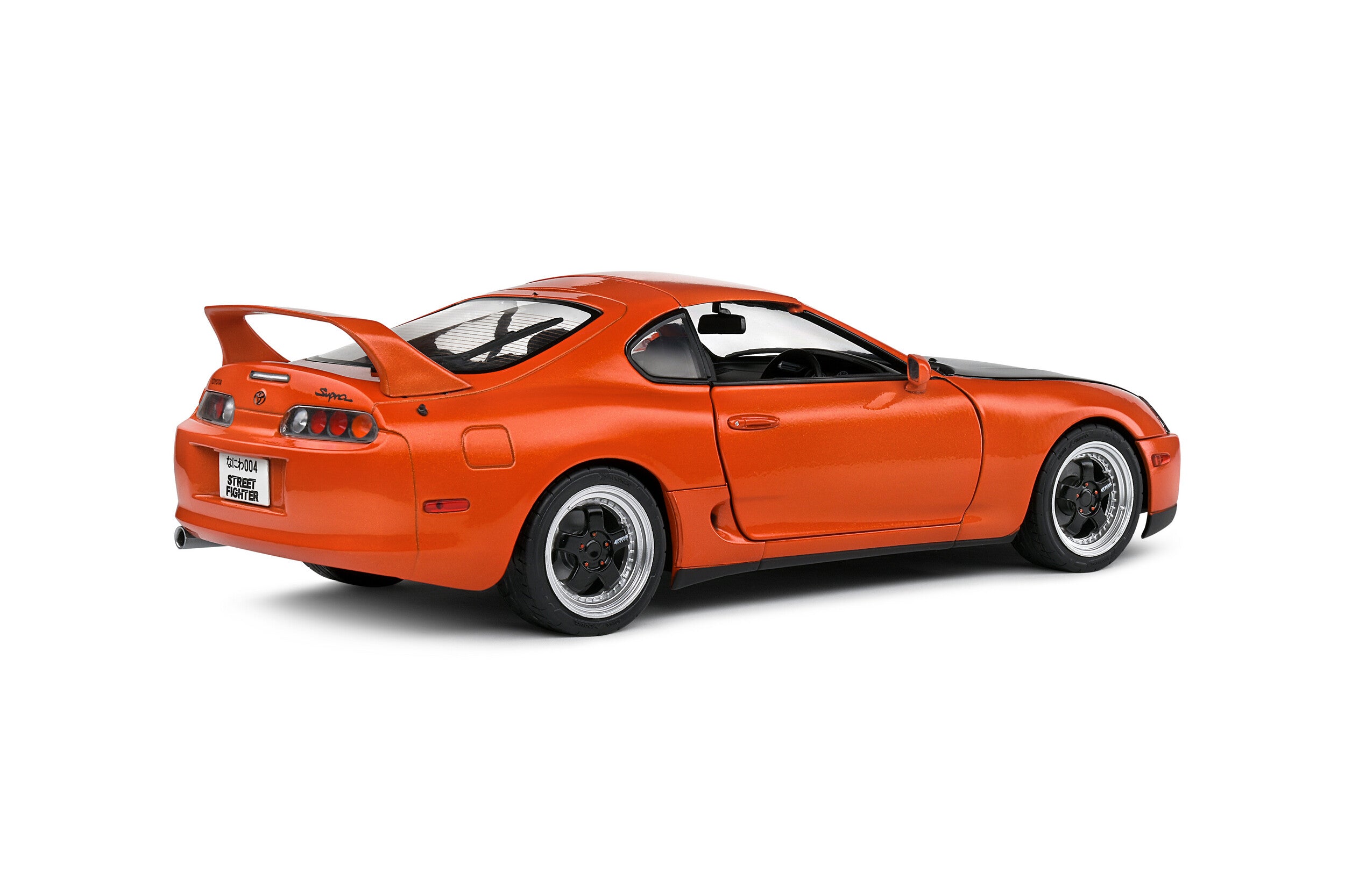 SOLIDO 1:18 Scale Diecast Model Car, 1993 Toyota Supra MK4 (A80) Streetfighter Orange