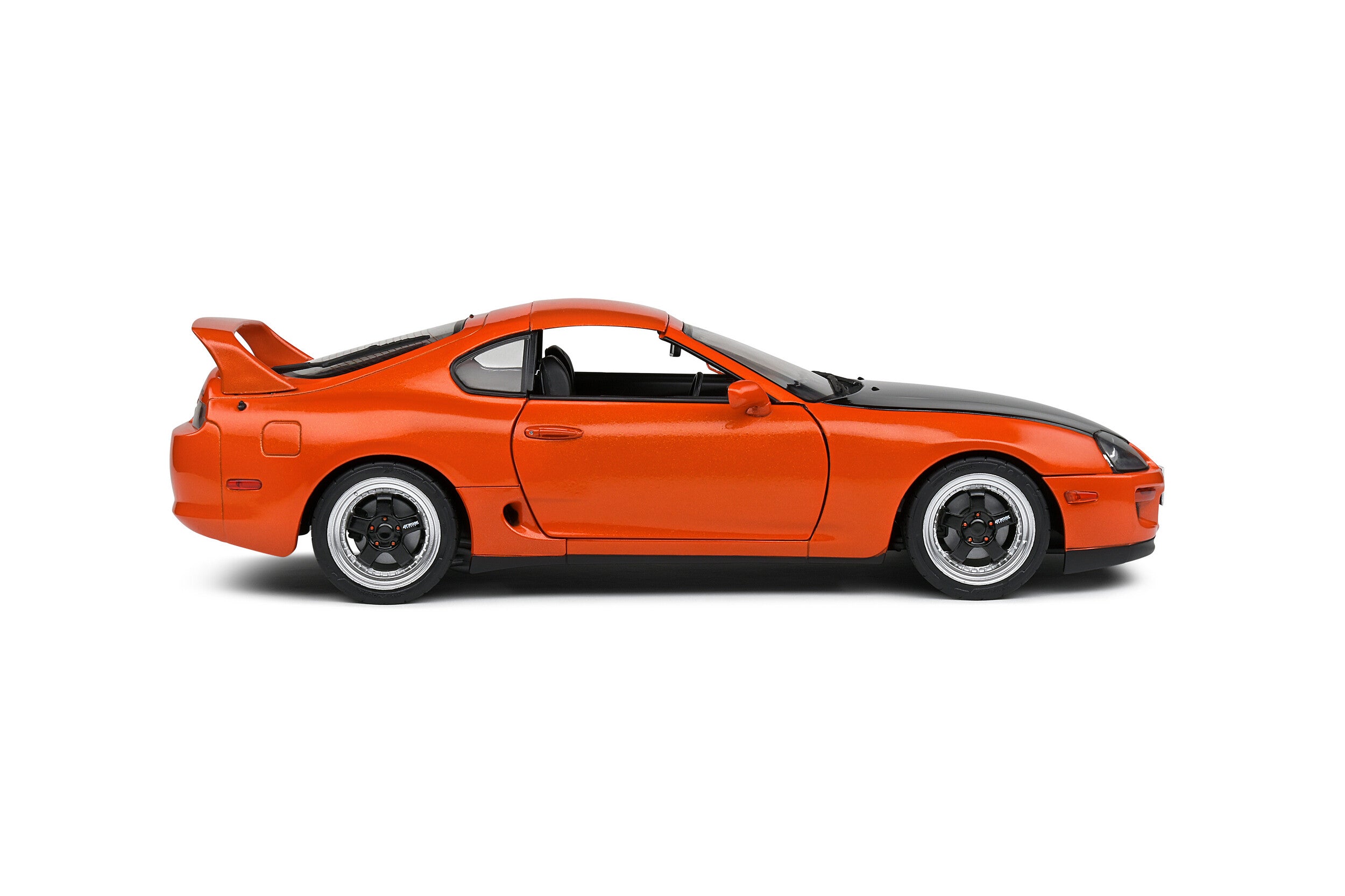 SOLIDO 1:18 Scale Diecast Model Car, 1993 Toyota Supra MK4 (A80) Streetfighter Orange