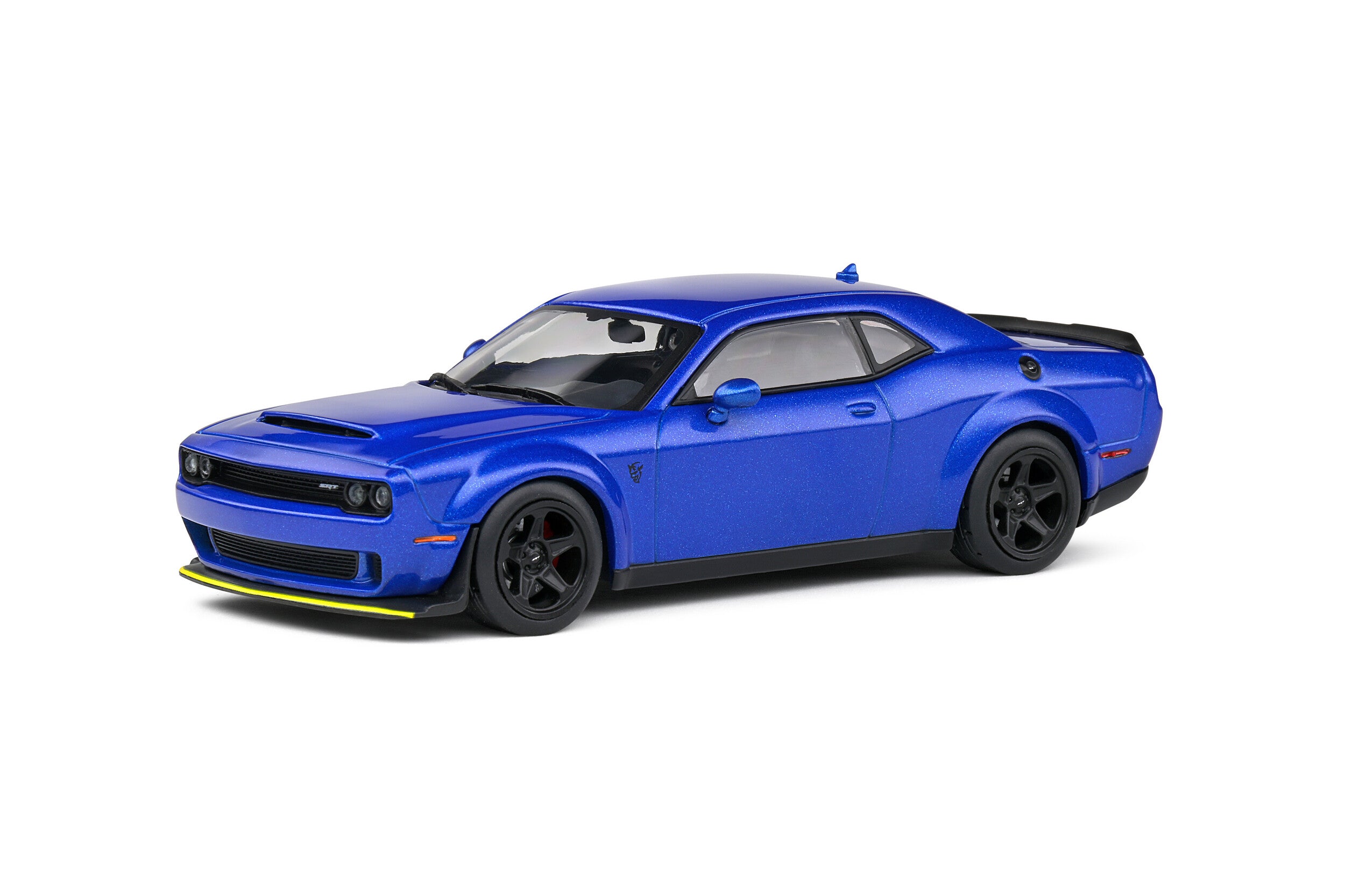 Solido 1:43 Scale Diecast Model Car, 2018 Dodge Challenger SRT Demon, Electric Pearl Blue