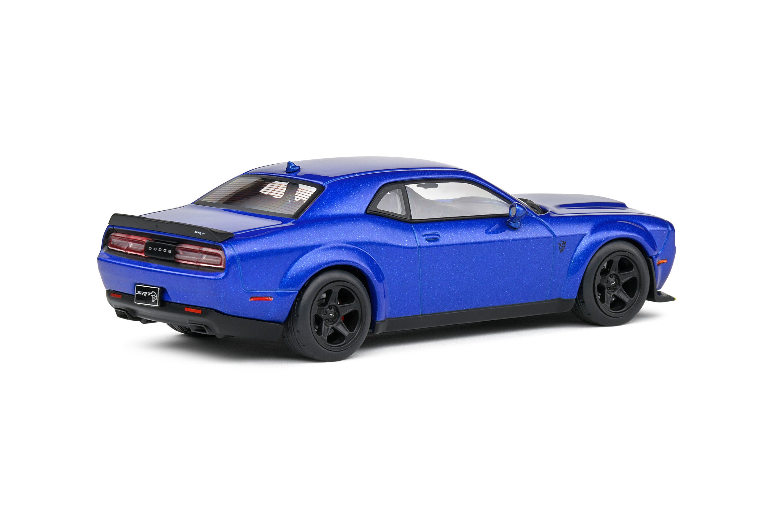 Solido 1:43 Scale Diecast Model Car, 2018 Dodge Challenger SRT Demon, Electric Pearl Blue