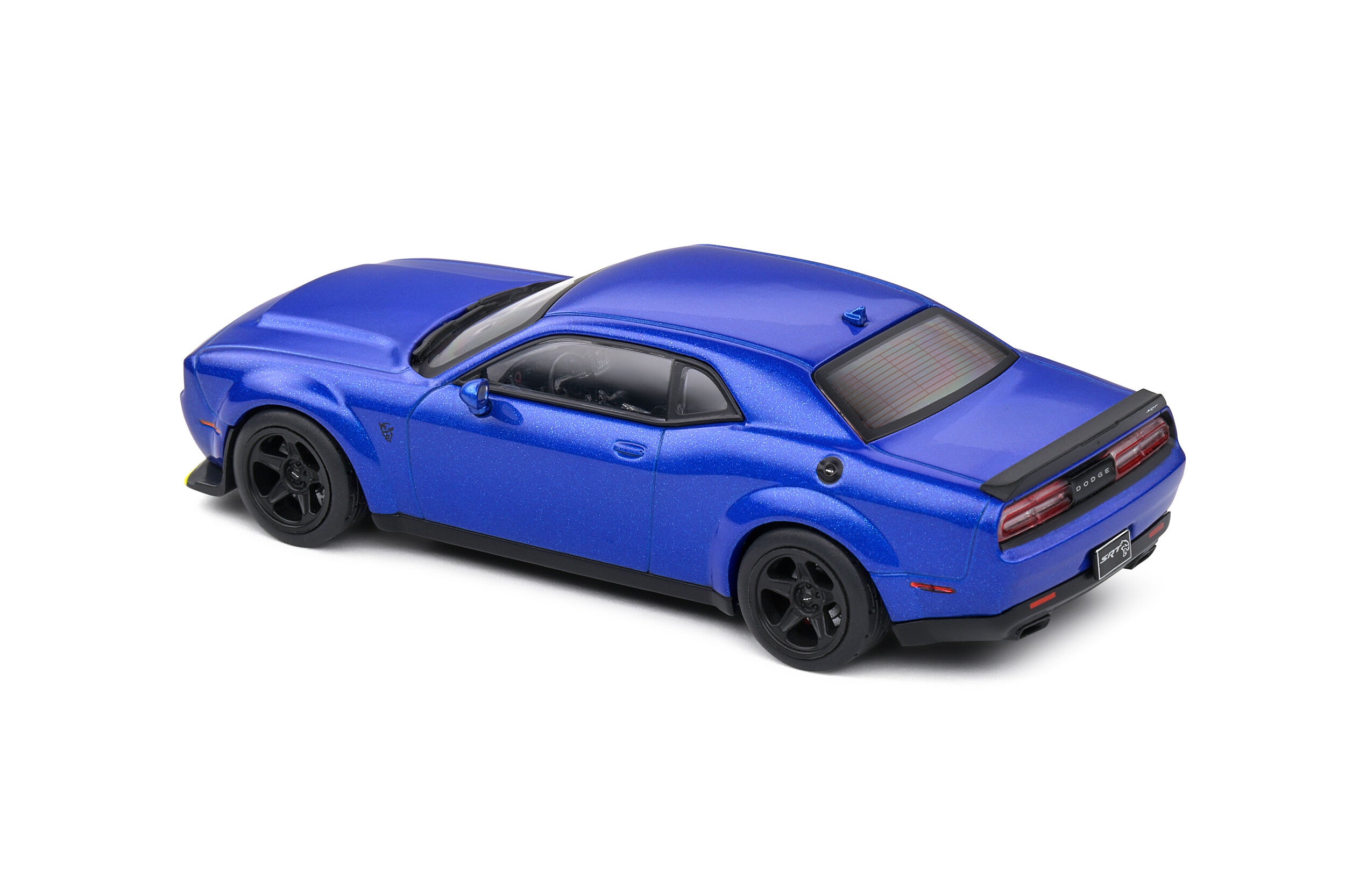 Solido 1:43 Scale Diecast Model Car, 2018 Dodge Challenger SRT Demon, Electric Pearl Blue