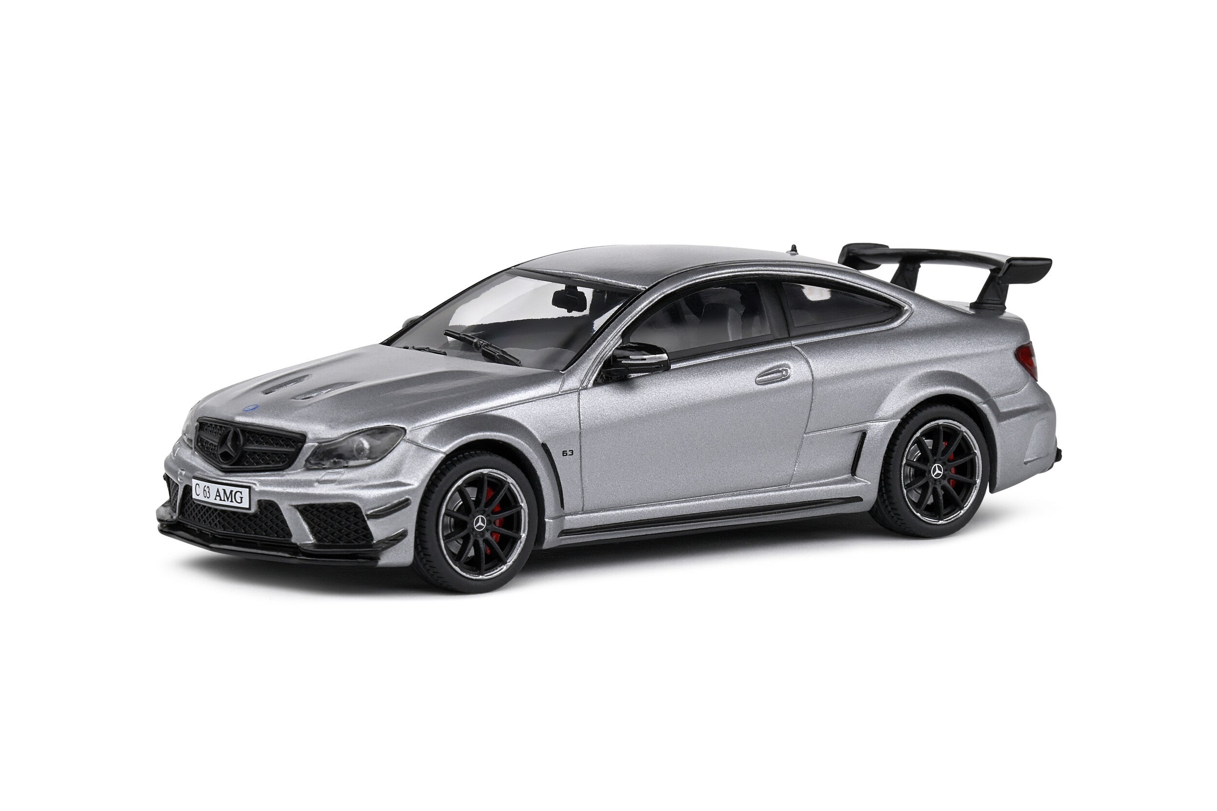SOLIDO 1:43 Diecast, 2011 Mercedes Benz C63 AMG Black Series, Matt Grey - S4311604
