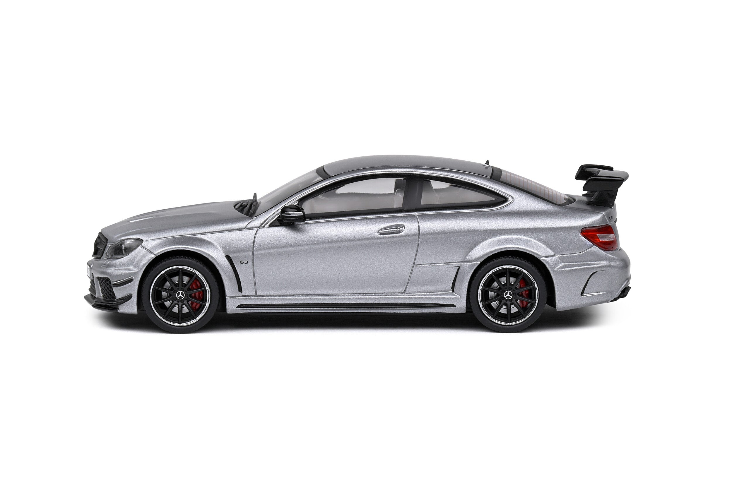 SOLIDO 1:43 Diecast, 2011 Mercedes Benz C63 AMG Black Series, Matt Grey - S4311604