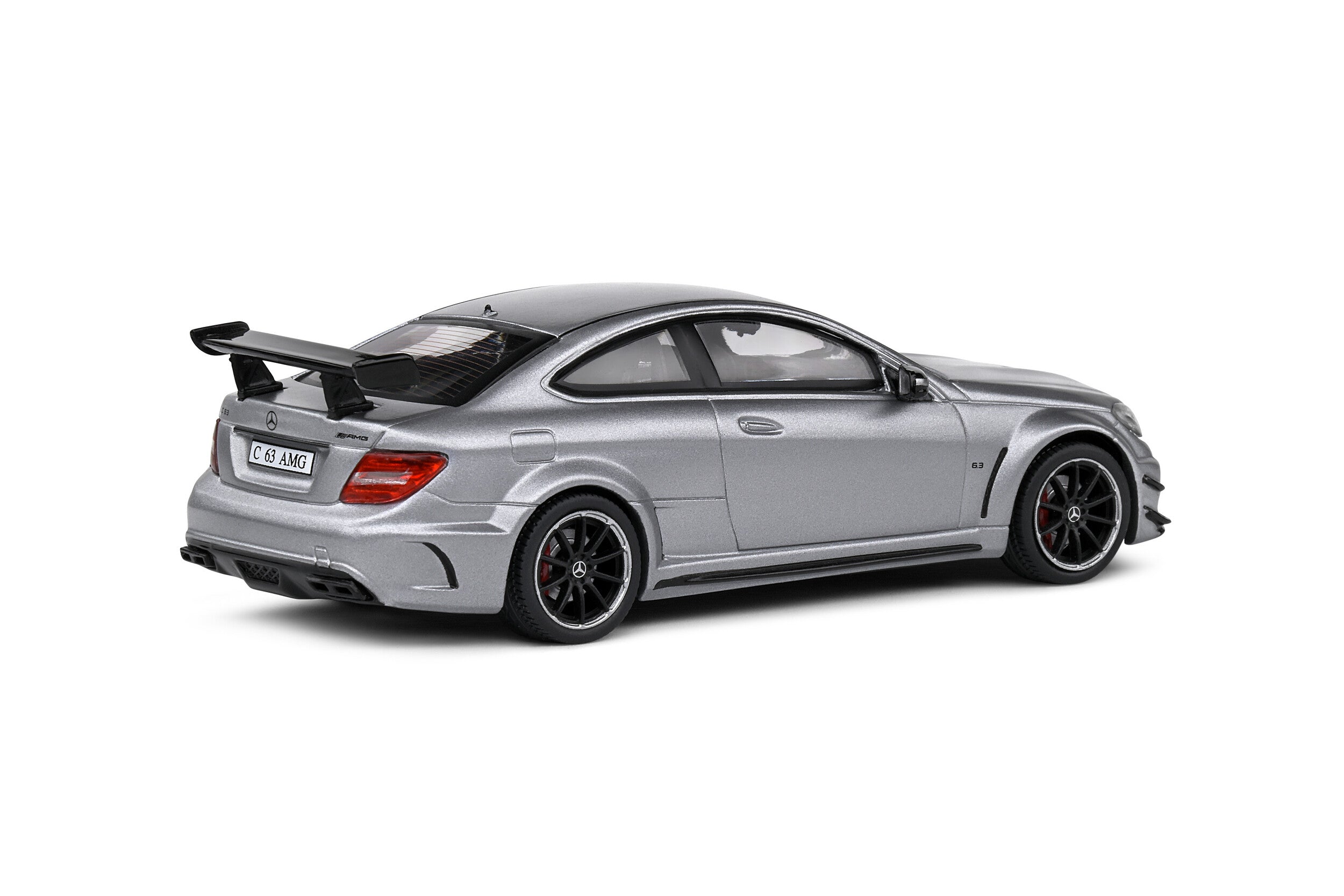 SOLIDO 1:43 Diecast, 2011 Mercedes Benz C63 AMG Black Series, Matt Grey - S4311604