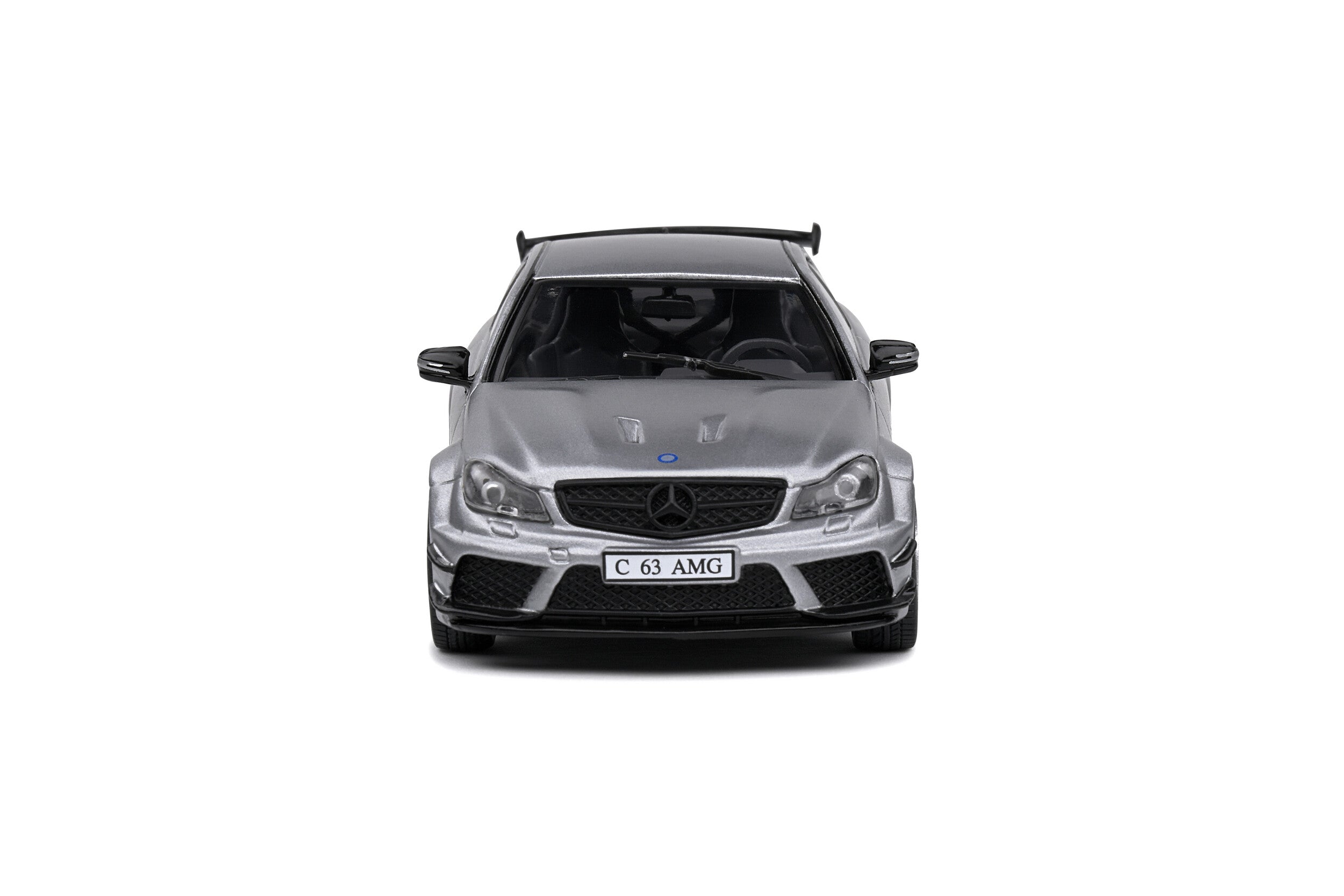 SOLIDO 1:43 Diecast, 2011 Mercedes Benz C63 AMG Black Series, Matt Grey - S4311604