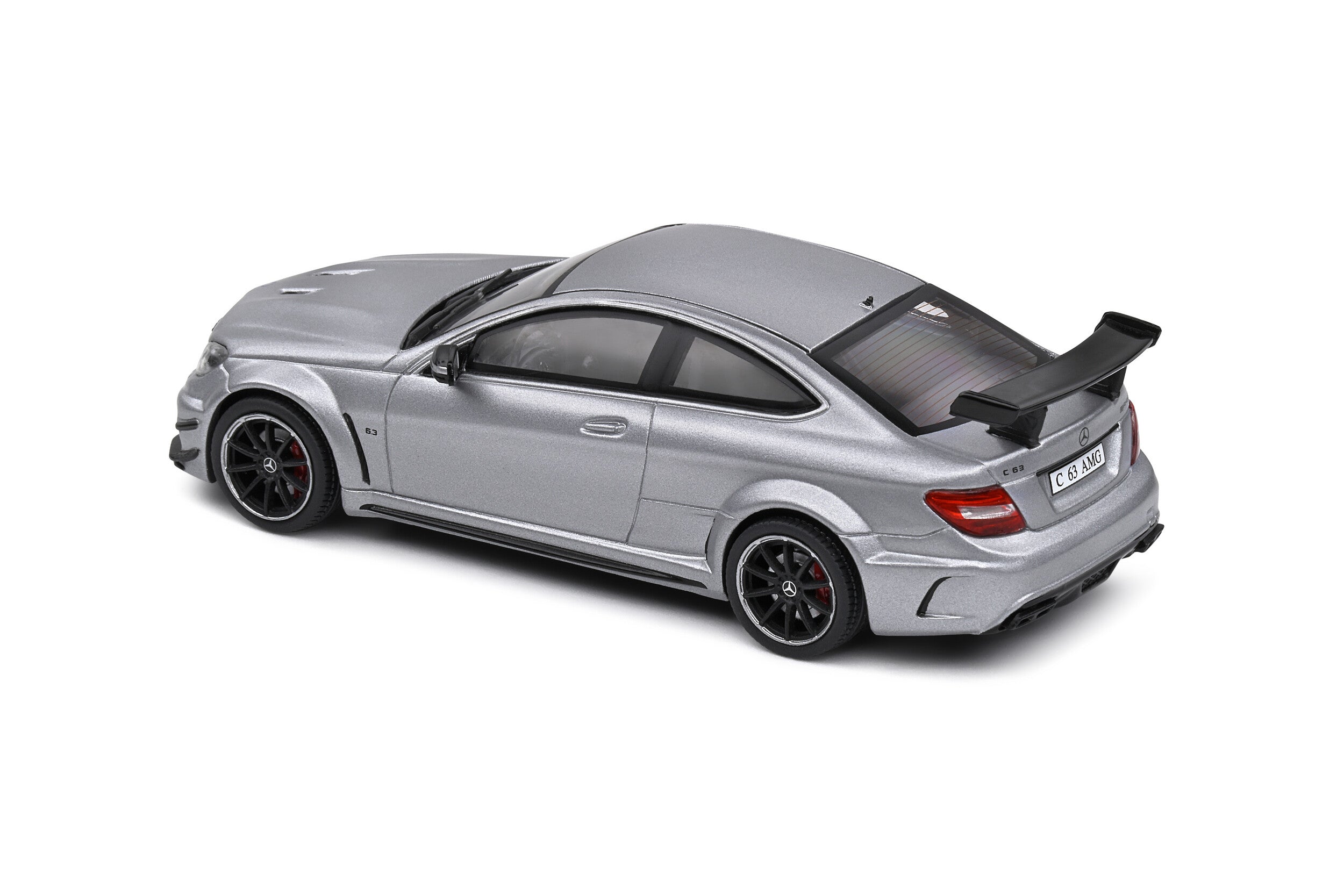 SOLIDO 1:43 Diecast, 2011 Mercedes Benz C63 AMG Black Series, Matt Grey - S4311604