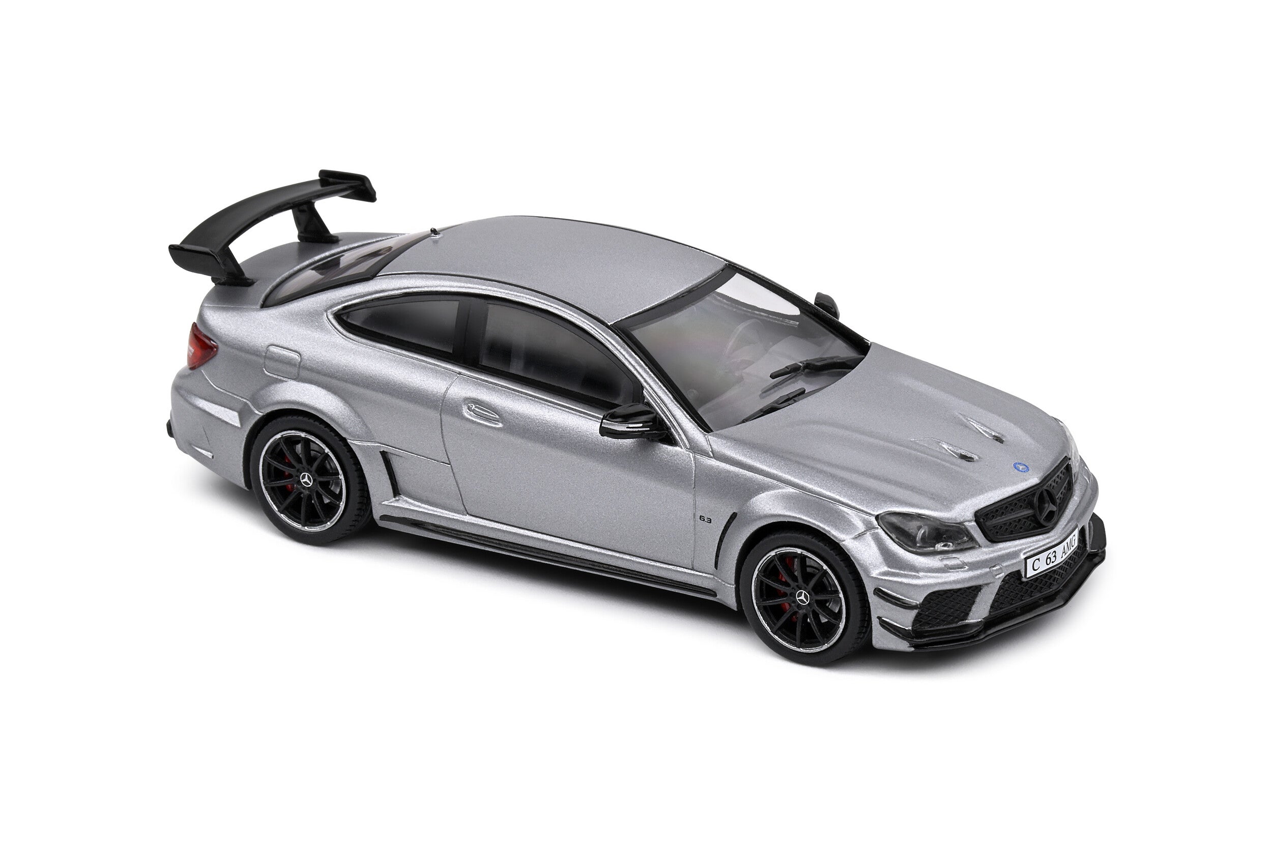 SOLIDO 1:43 Diecast, 2011 Mercedes Benz C63 AMG Black Series, Matt Grey - S4311604