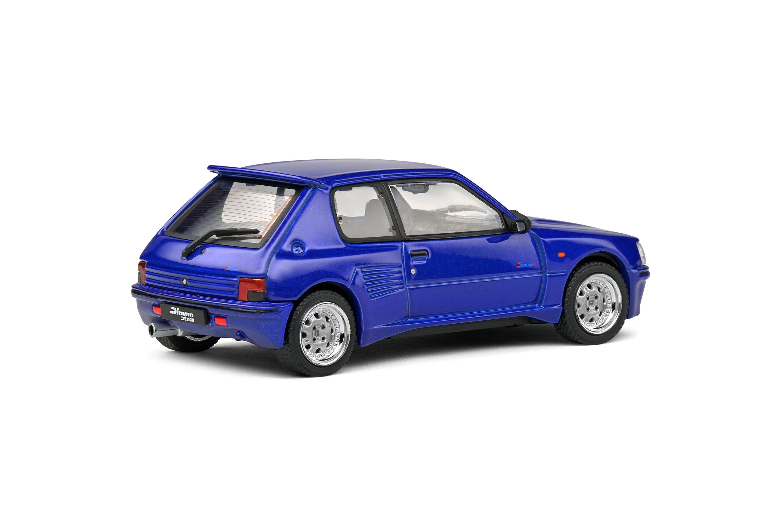 SOLIDO 1:43 Diecast - 1989 Peugeot 205 GTi with Dimma Bodykit, Blue - S4310803