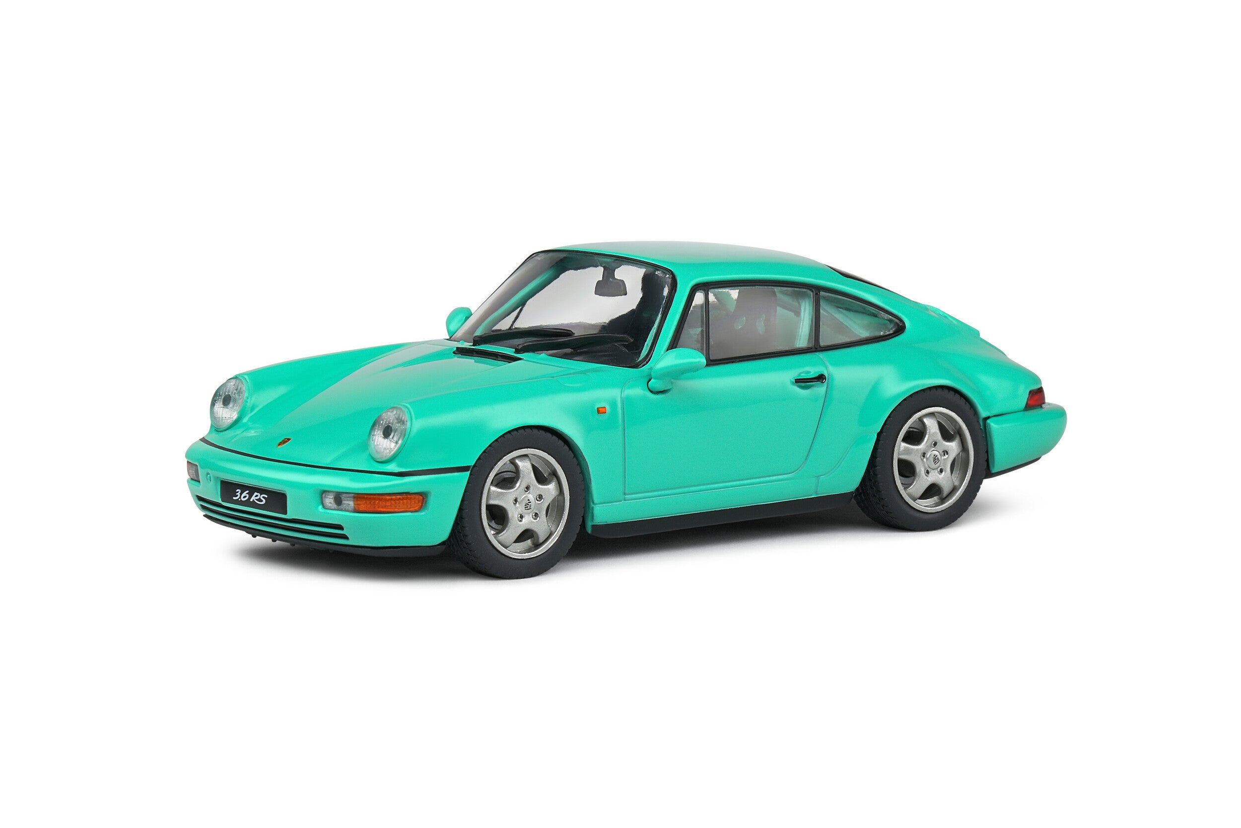 SOLIDO 1:43 Diecast, 1994 Porsche 911 (964) 3.6L RS CLUBSPORT, Mint Green - S4312903