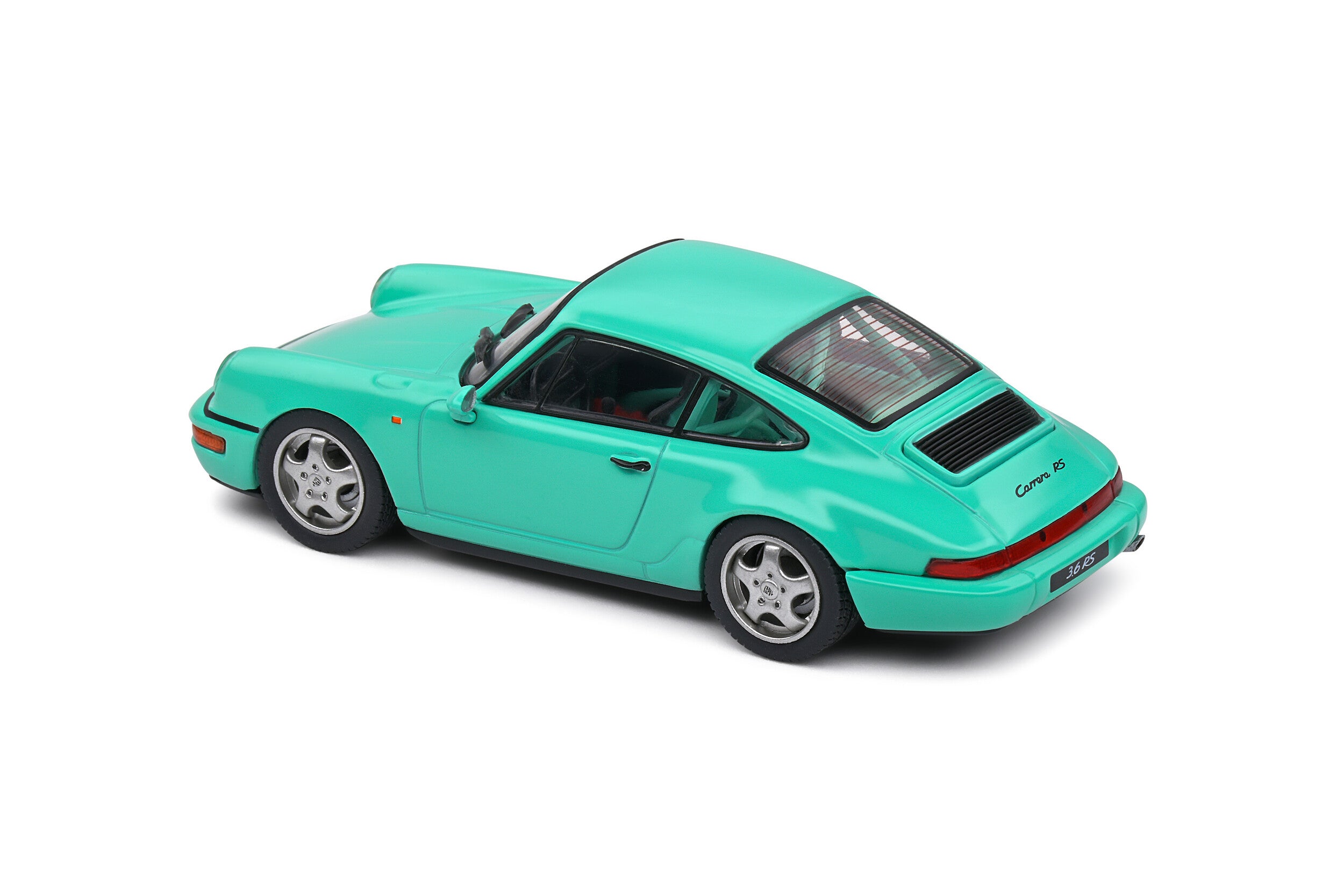 SOLIDO 1:43 Diecast, 1994 Porsche 911 (964) 3.6L RS CLUBSPORT, Mint Green - S4312903