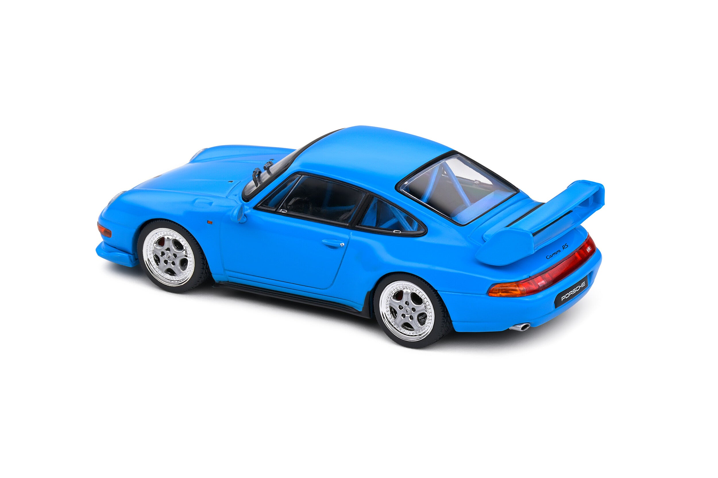 SOLIDO 1:43 Diecast, Porsche 911 (993) Carerra RS Clubsport, Riviera Blue - S4313801