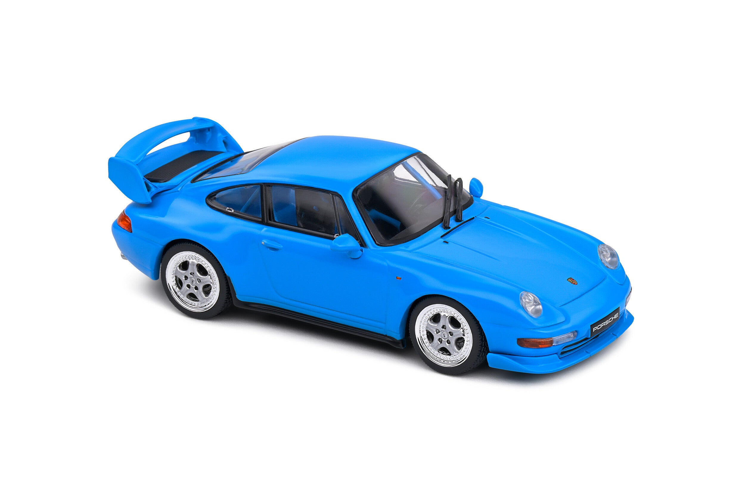 SOLIDO 1:43 Diecast, Porsche 911 (993) Carerra RS Clubsport, Riviera Blue - S4313801