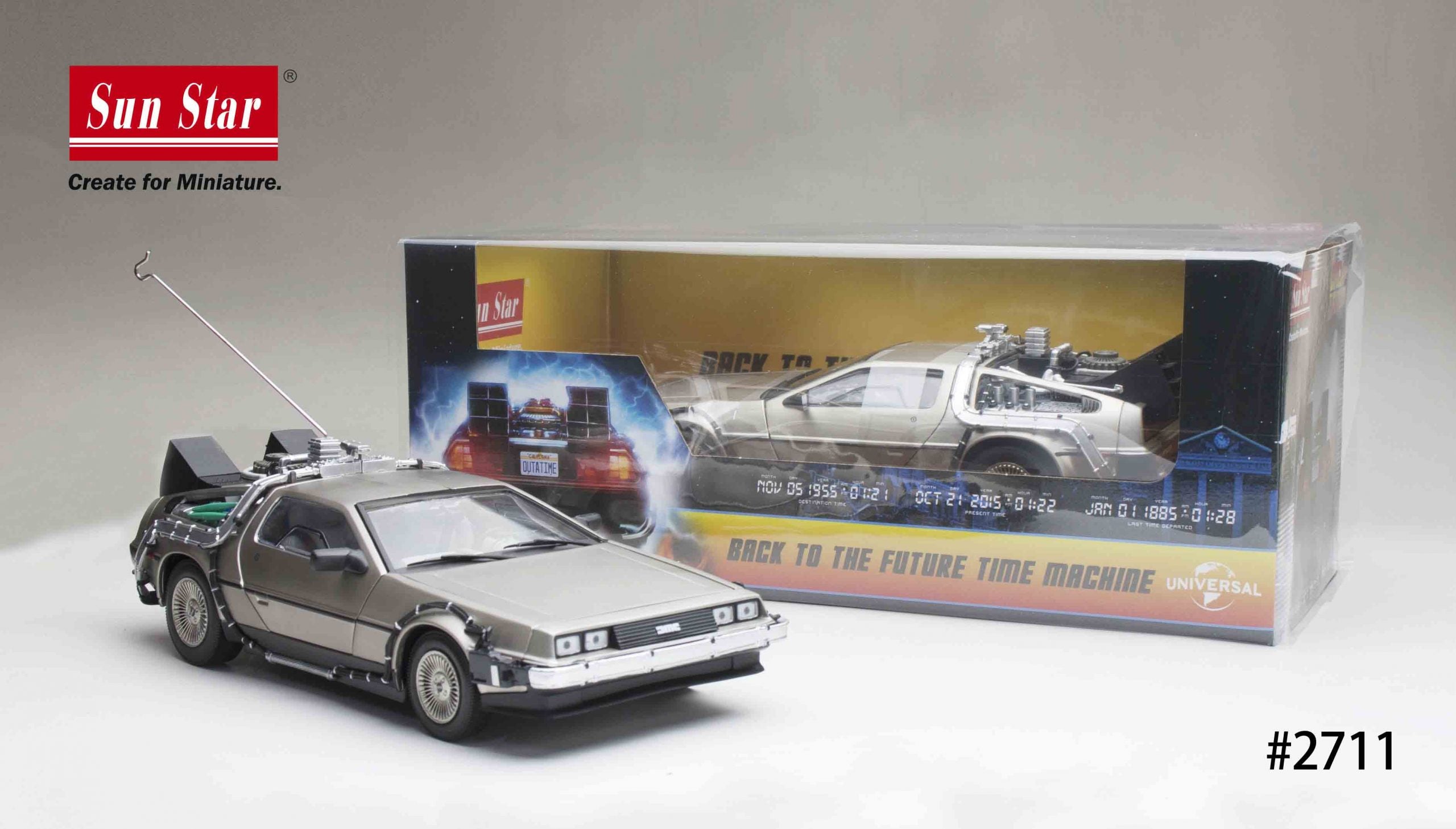 Sunstar 1:18 Scale Delorean 1983 Back To The Future Part 1 - 2711