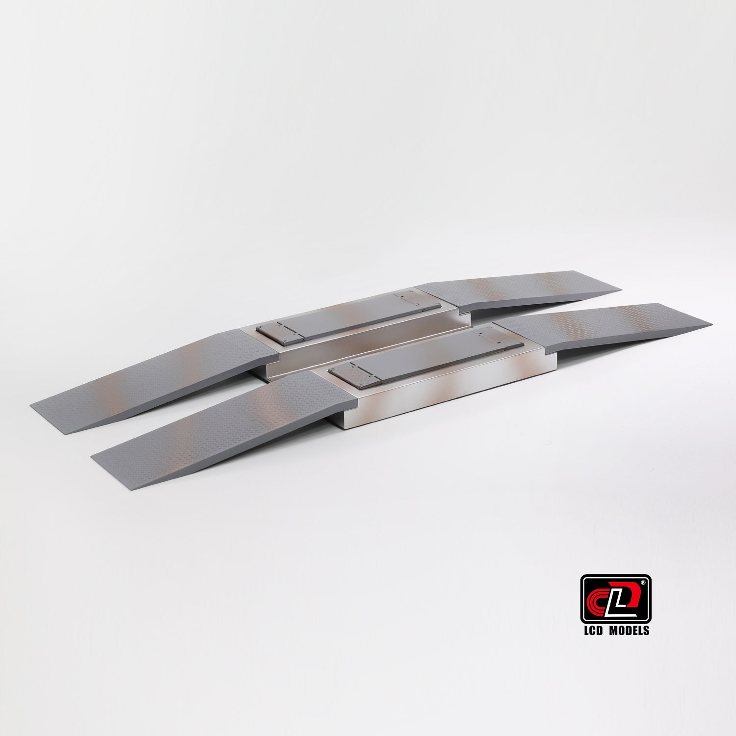 LCD 1:18 Scale - Diecast Scissor Lift, Ramp Garage Accessory, Grey - 18018GY
