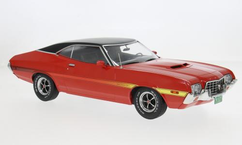 IXO 1:18 Diecast - Ford Gran Torino Sport, Red/Black, 1972 - IXO18CMC263.22